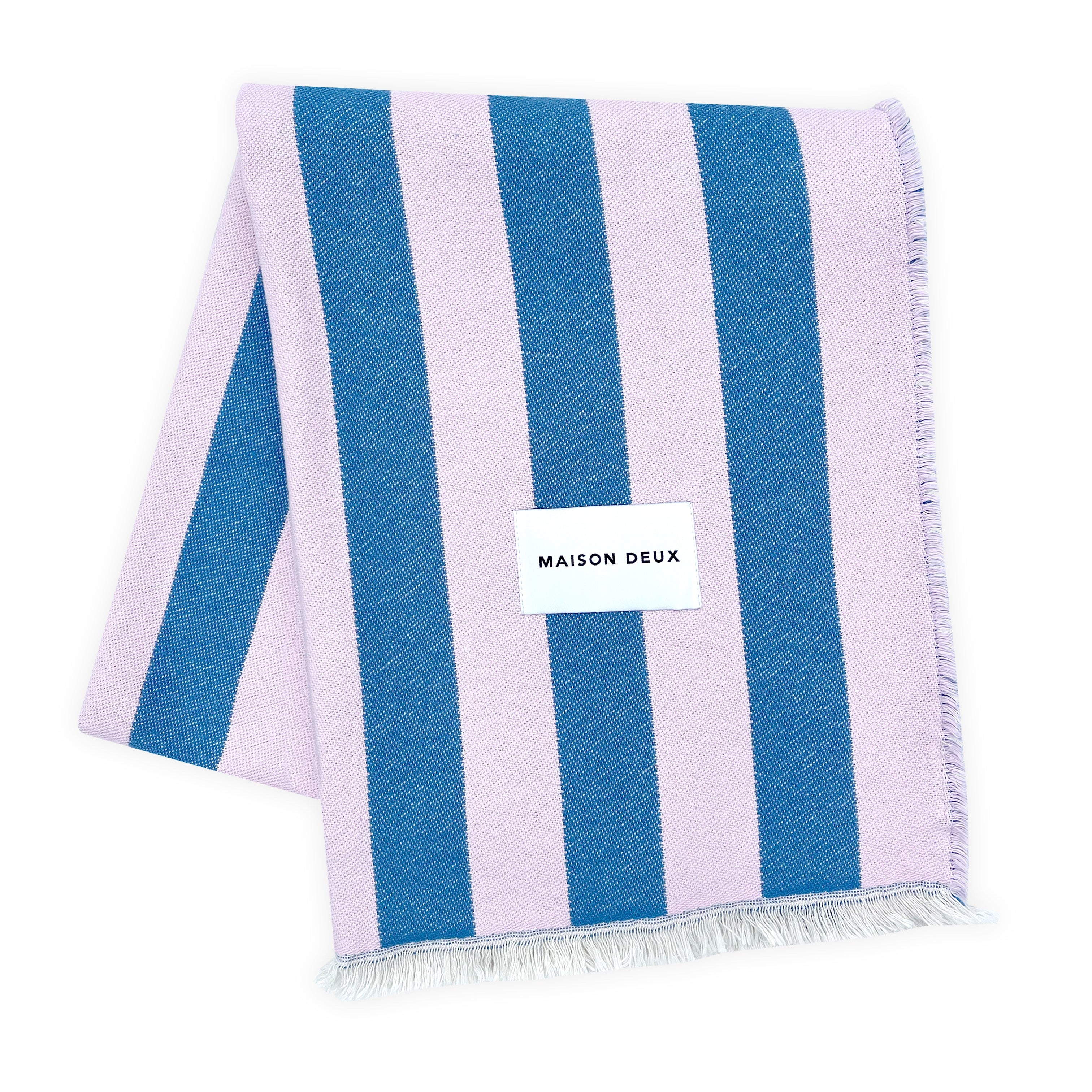 MAISON DEUX COTTON CANDY WRAP BLANKET PINK BLUE