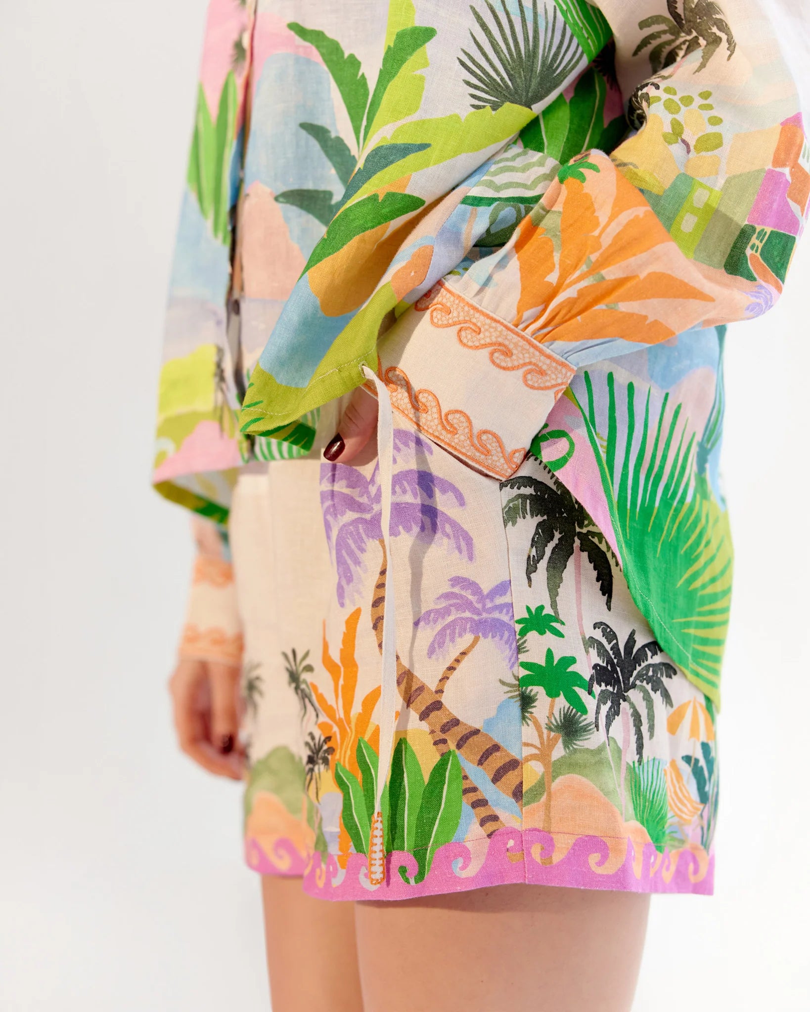 Mia Shorts-By the Sea Linen