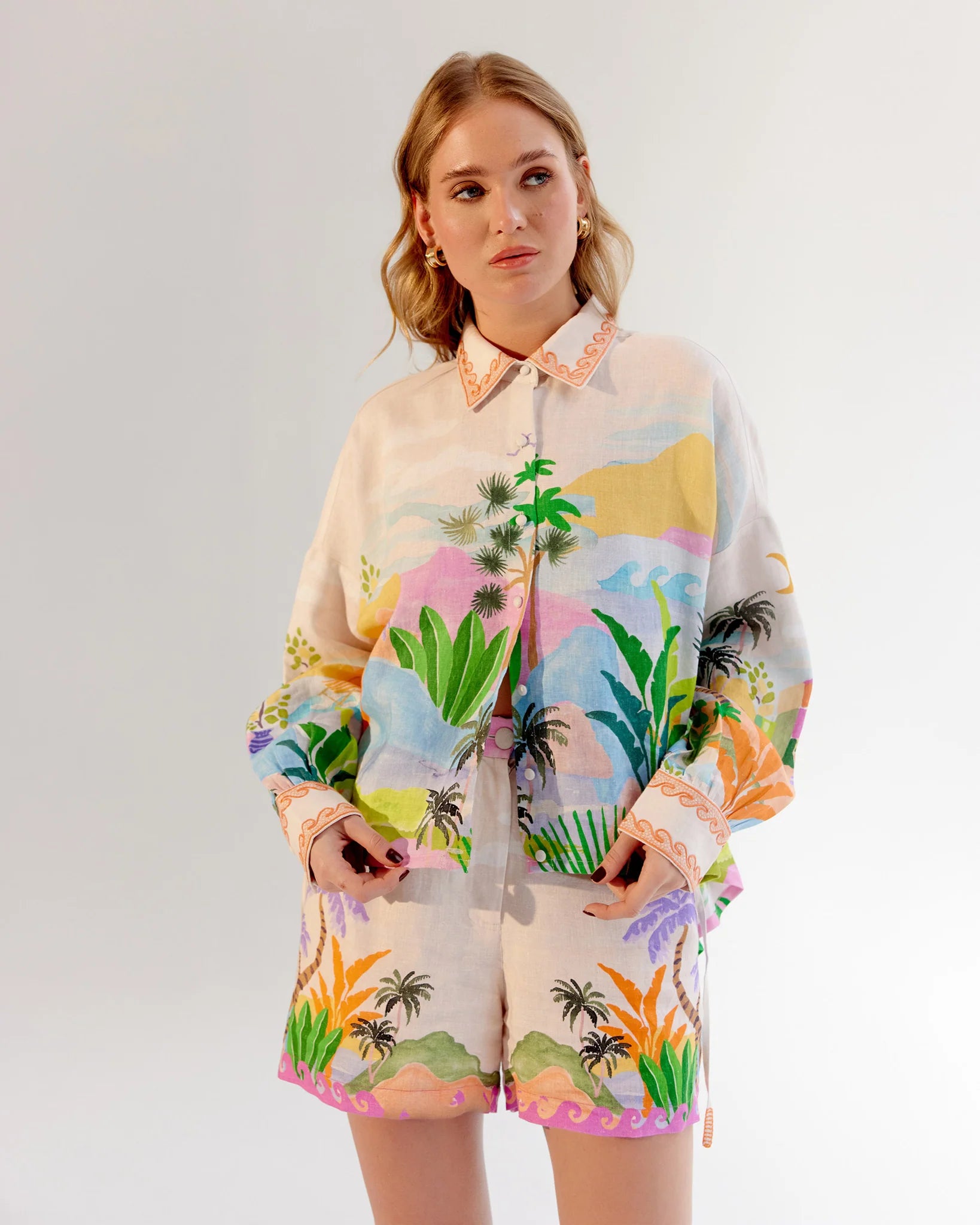 Fleur Shirt-By the Sea