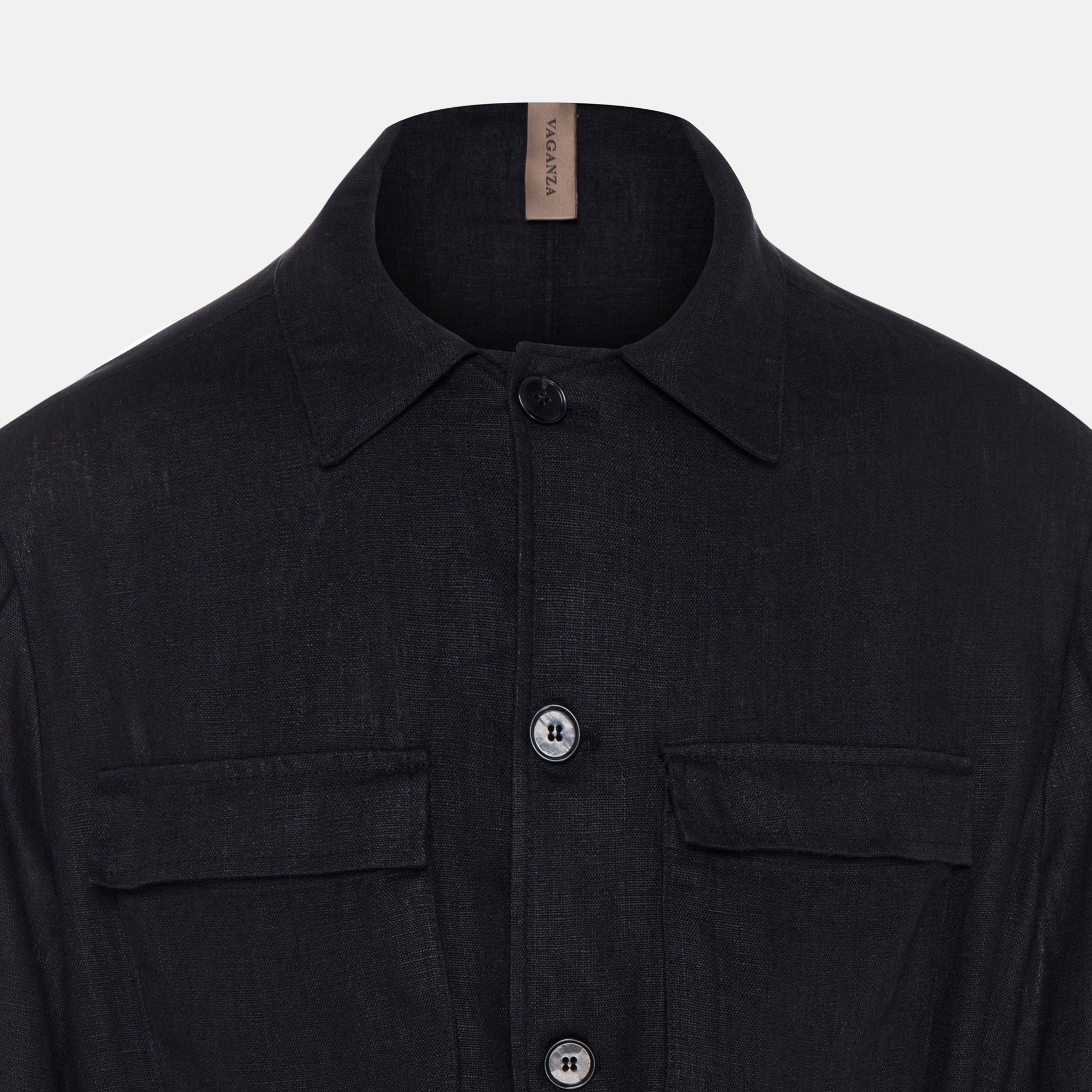 LINEN JACKET BLACK