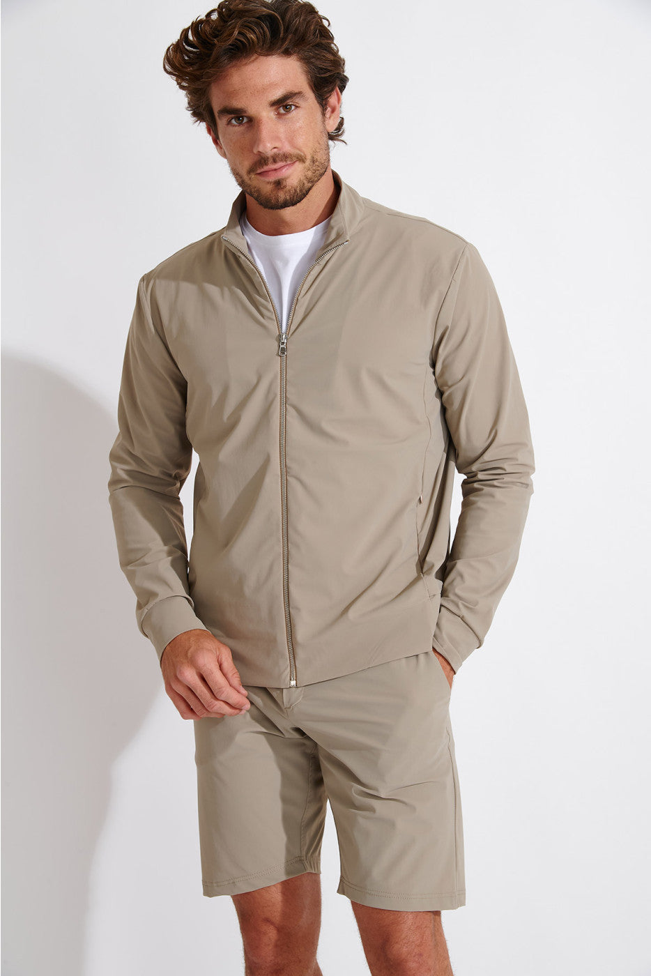 LUC LESCADA VEST BEIGE