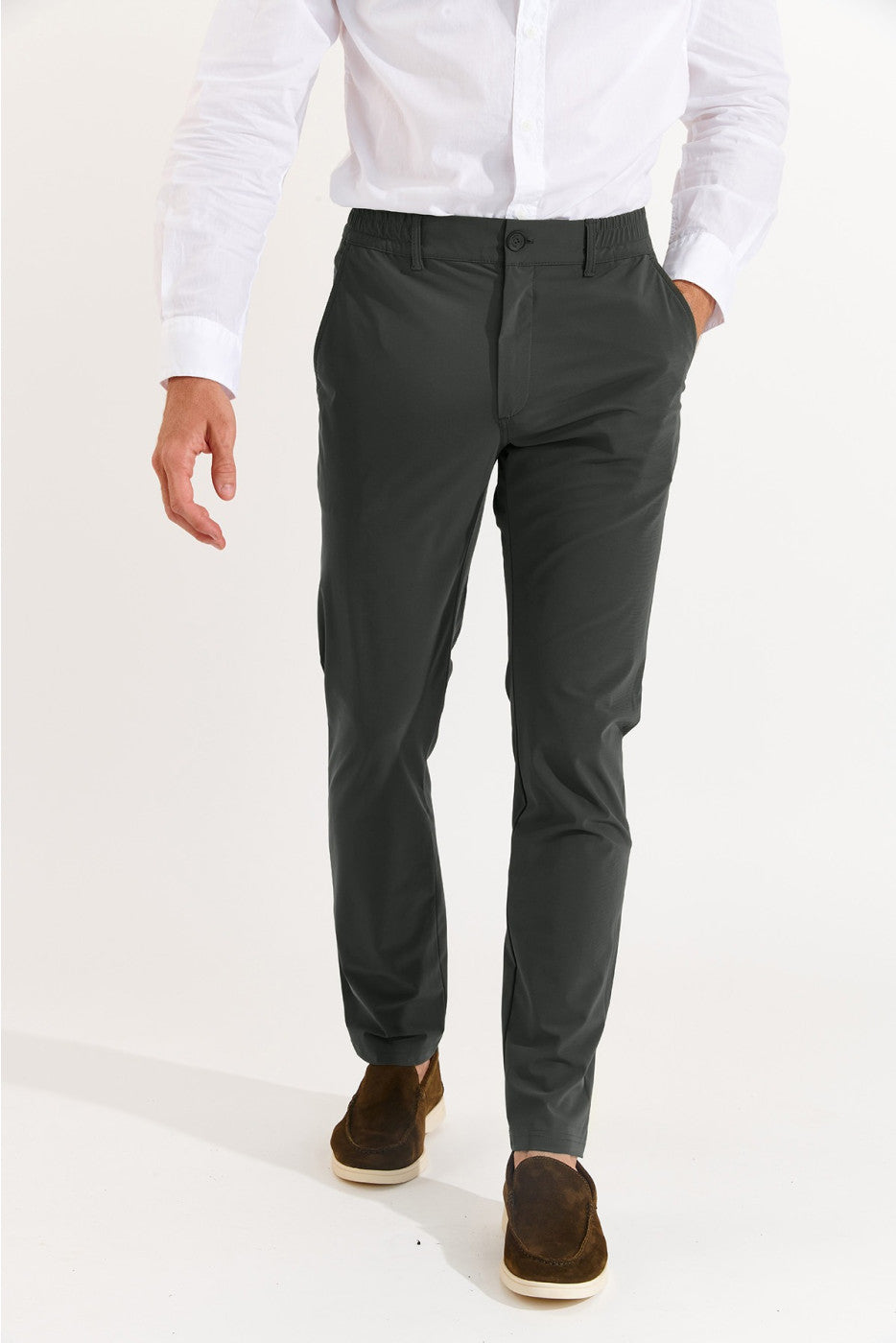 SERGE LESCADA PANTS FOREST GREEN