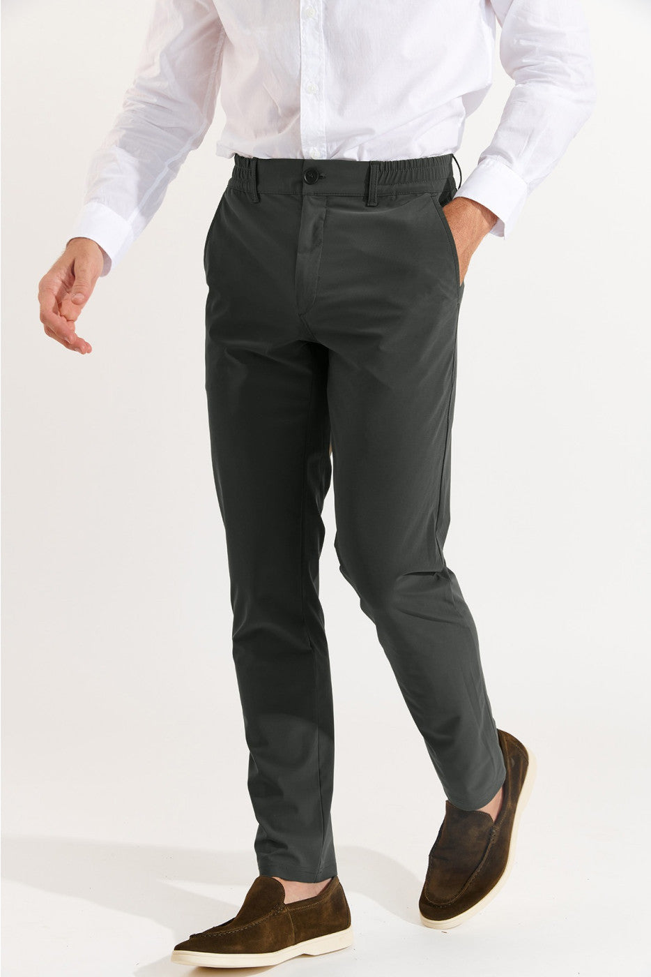 SERGE LESCADA PANTS FOREST GREEN
