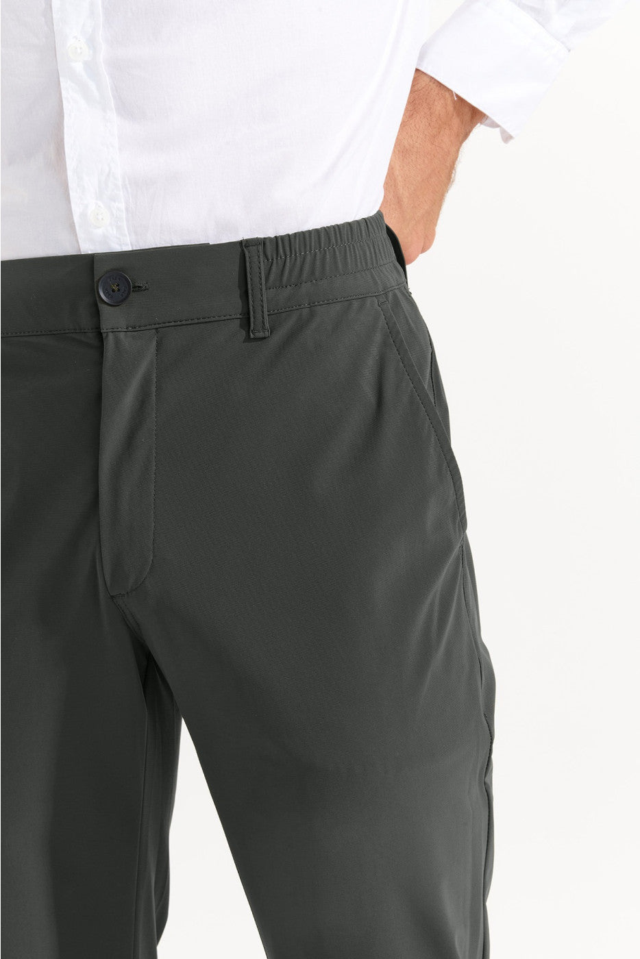 SERGE LESCADA PANTS FOREST GREEN