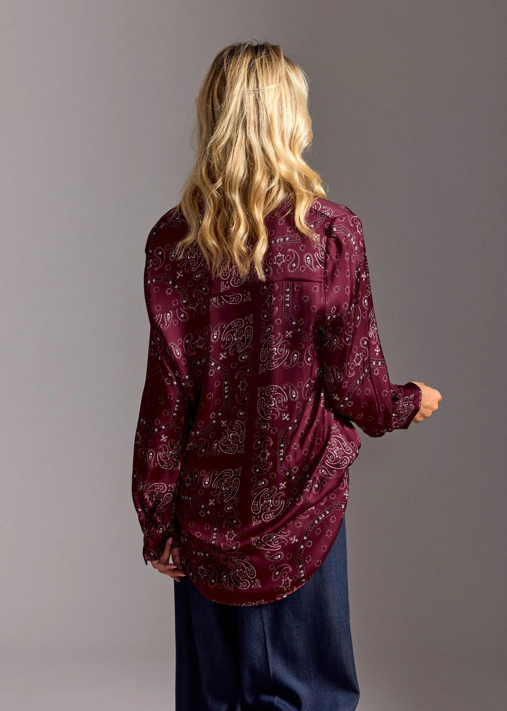 TASHA SHIRT BURGUNDY