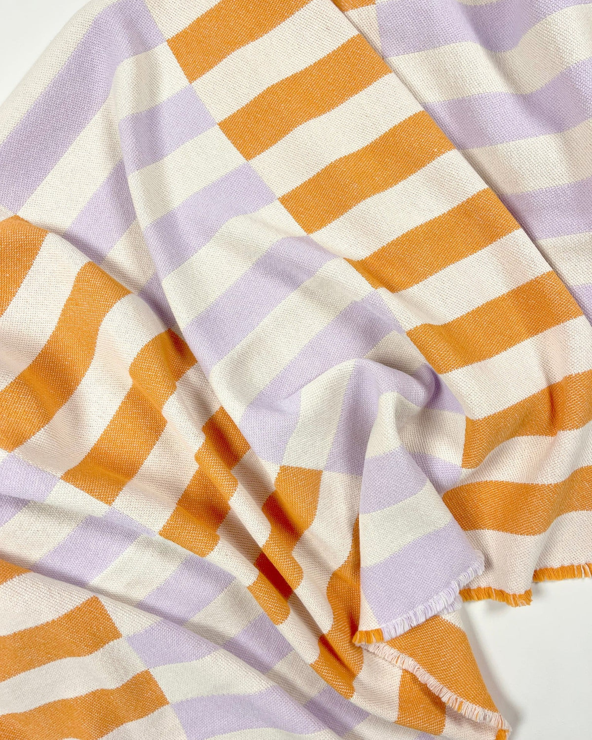 MAISON DEUX TILES BLANKET PINK CARROT
