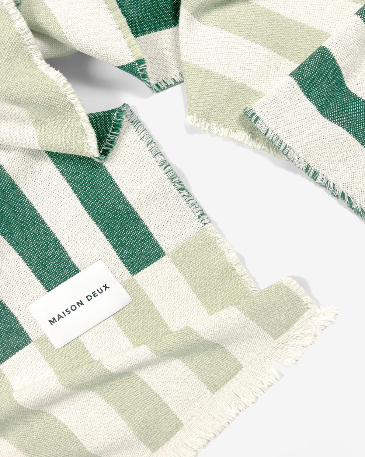 MAISON DEUX TILES BLANKET SAGE FOREST