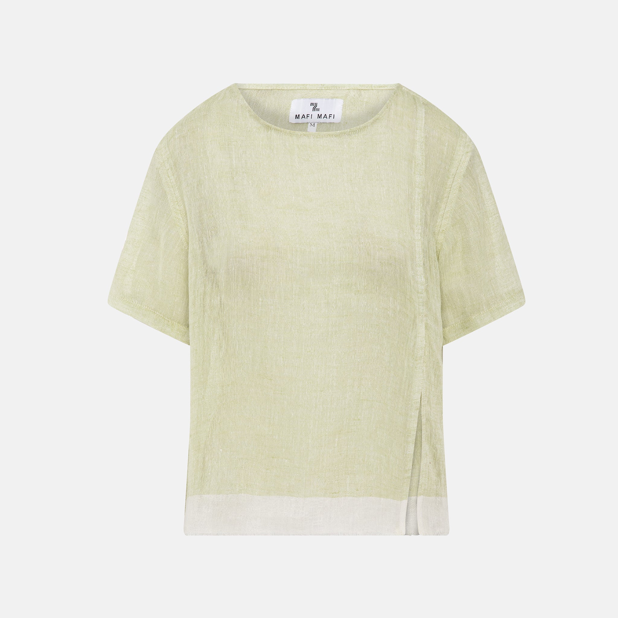ALICE LINEN SHORT SLEEVE TOP