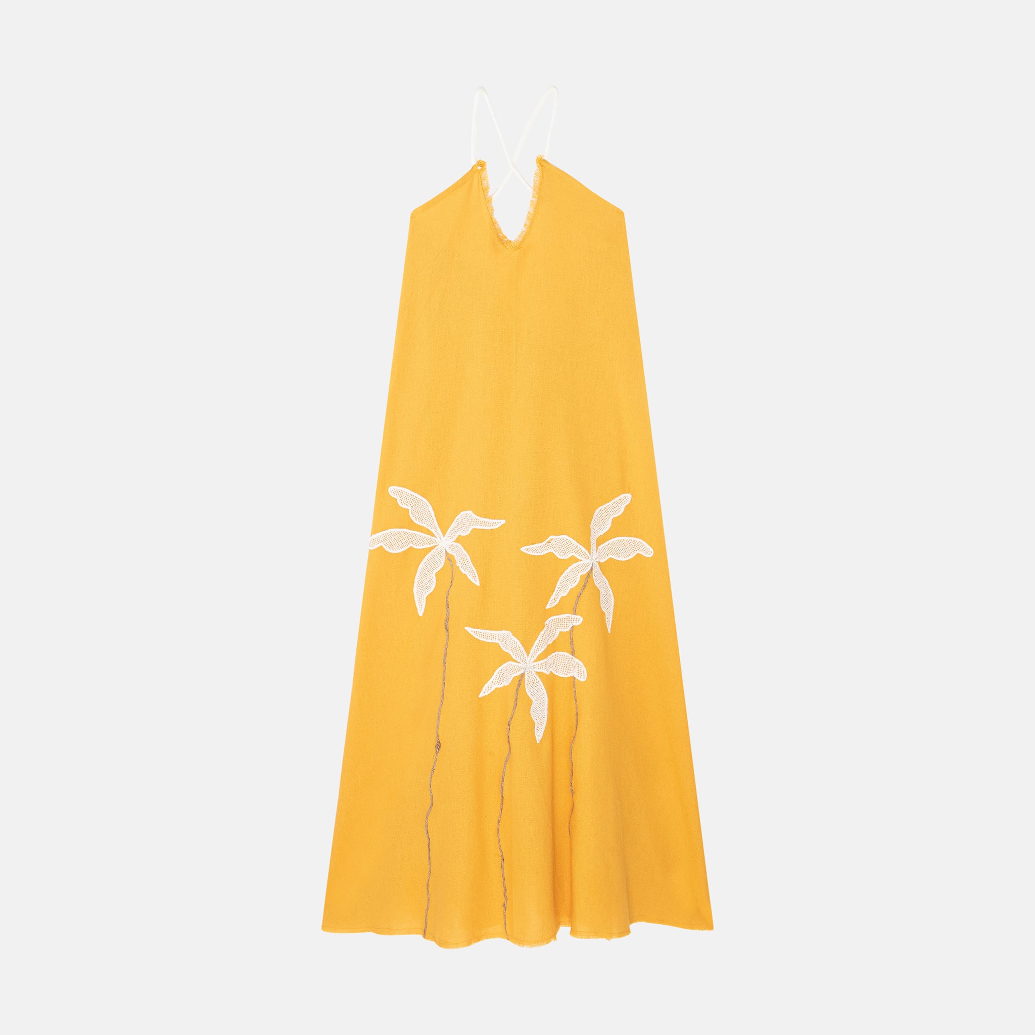 TROPICAL LONG MANGO DRESS