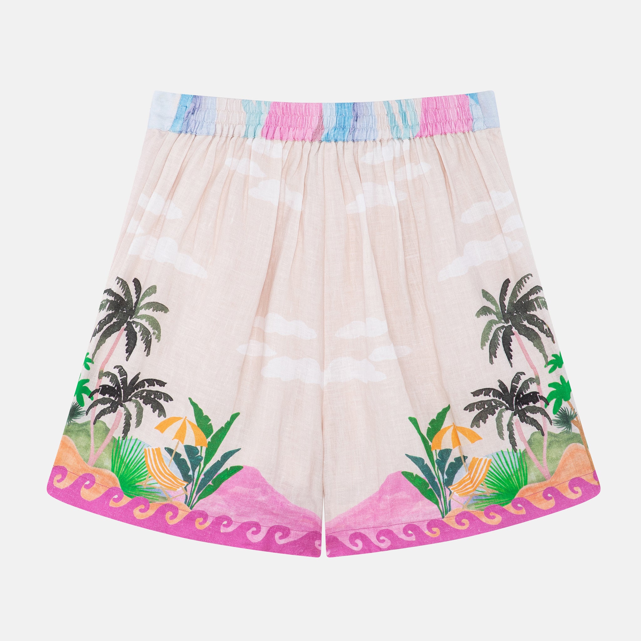 Mia Shorts-By the Sea Linen