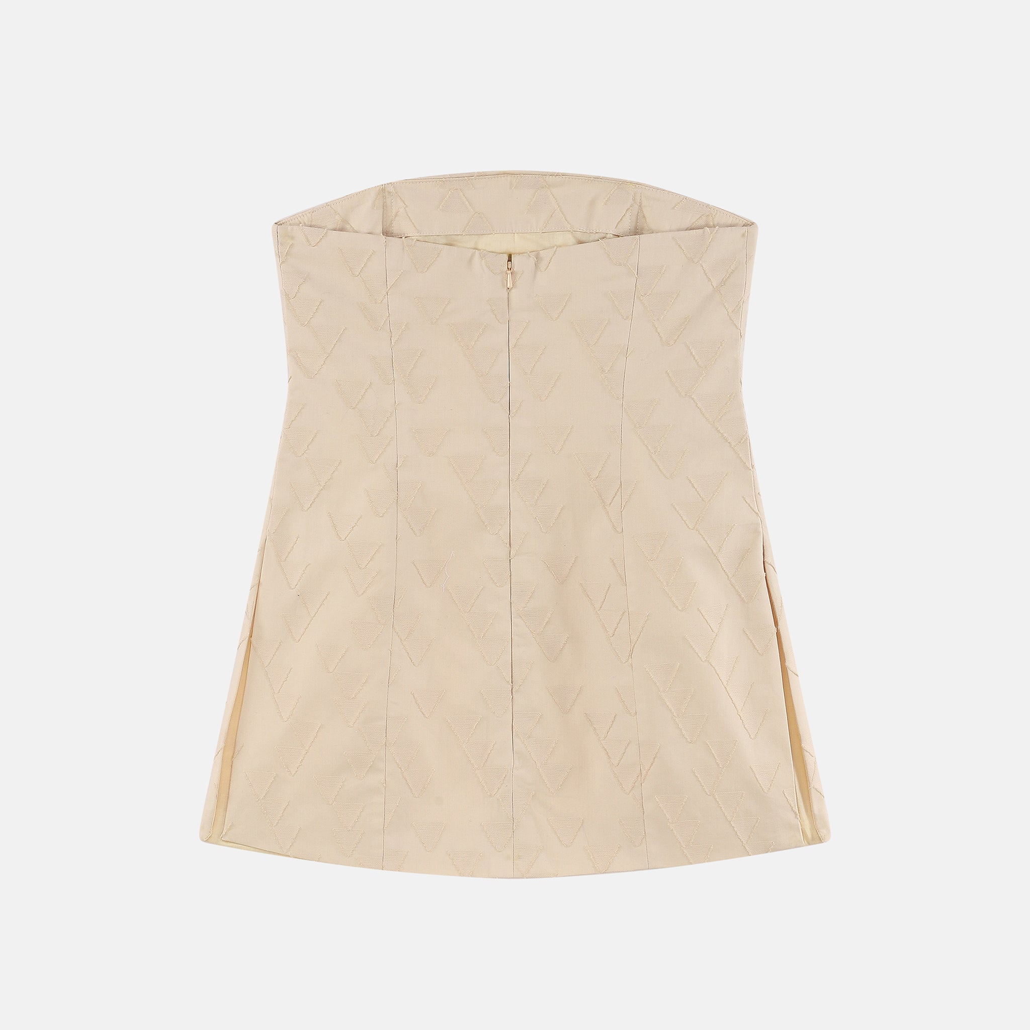 ELENA STRAPLESS CORSET TOP BEIGE