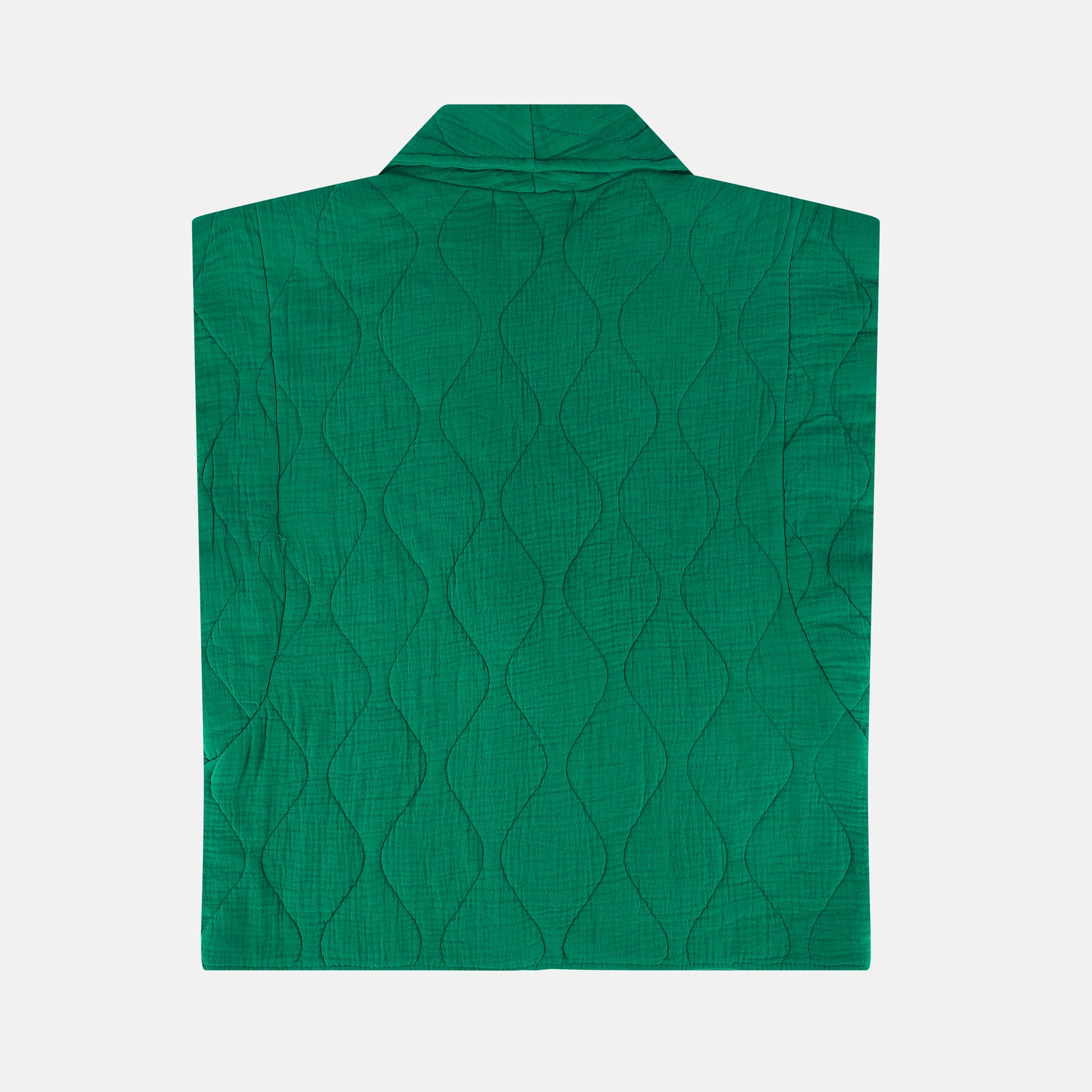 BROOKLYN1 SLEVELESS VEST PLAIN GREEN