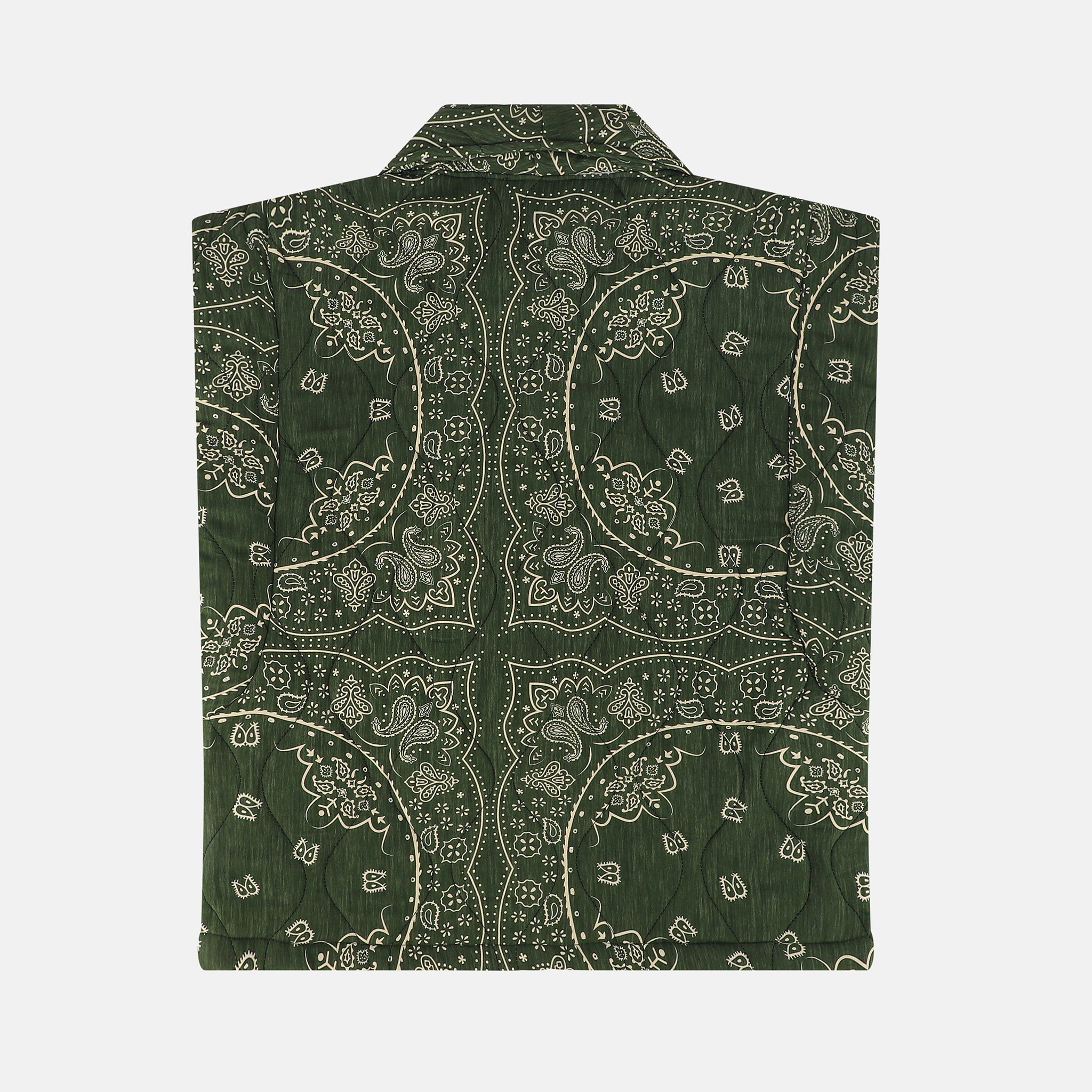 BROOKLYN6 SLEEVELESS VEST BANDANA PRINT KHAKI
