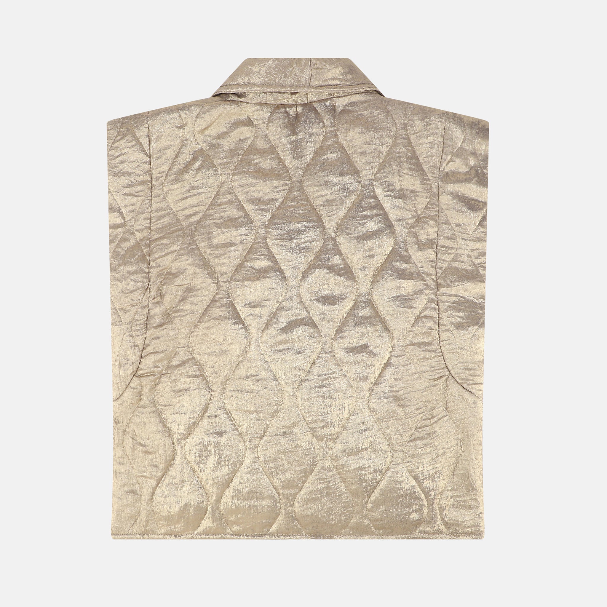 BROOKLYN10 SLEEVELESS VEST METALLIC
