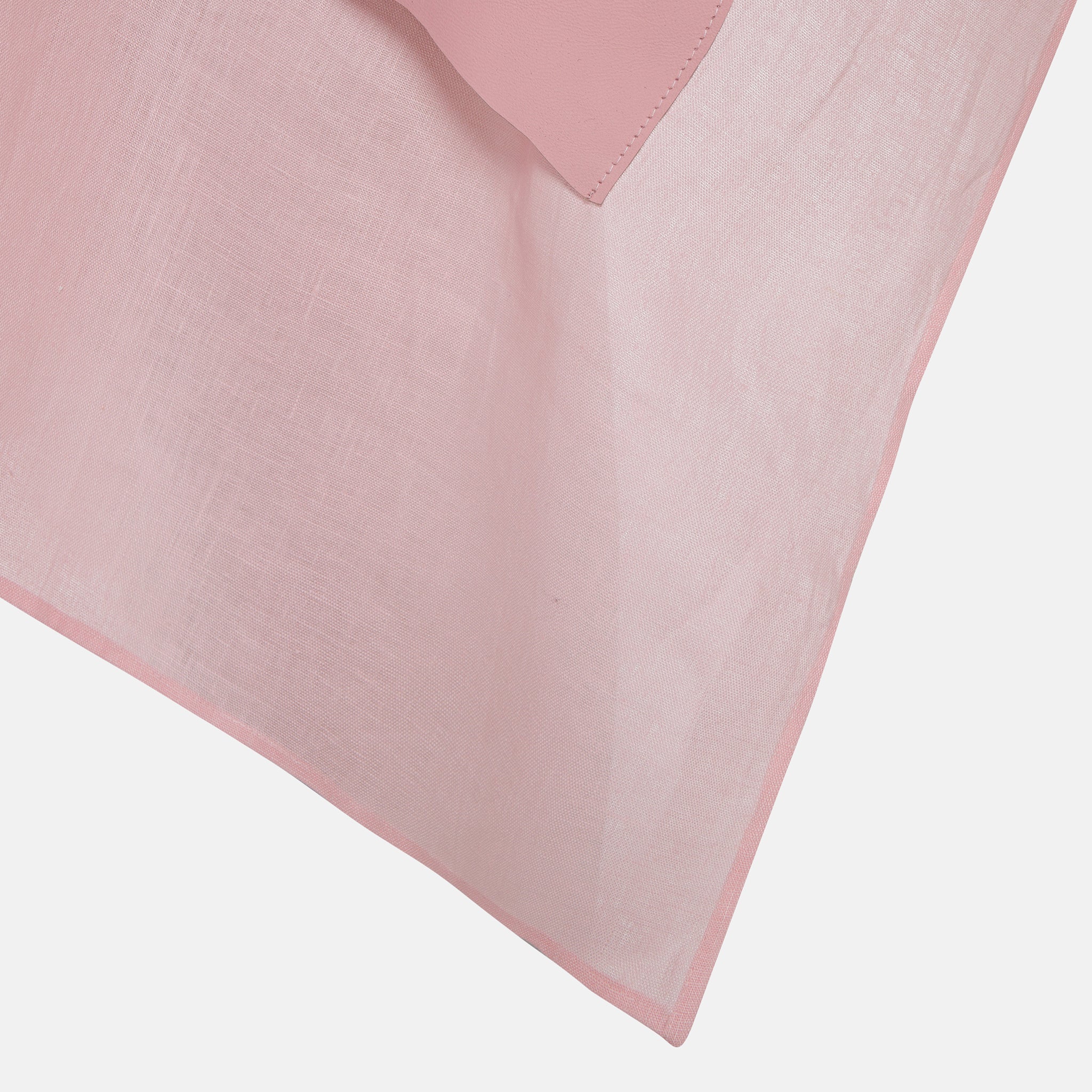 NAYLA LINEN LEATHER GILET PINK
