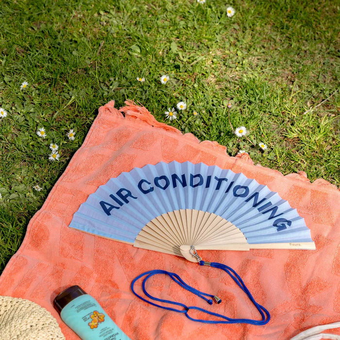 "AIR CONDITIONING" HAND FAN