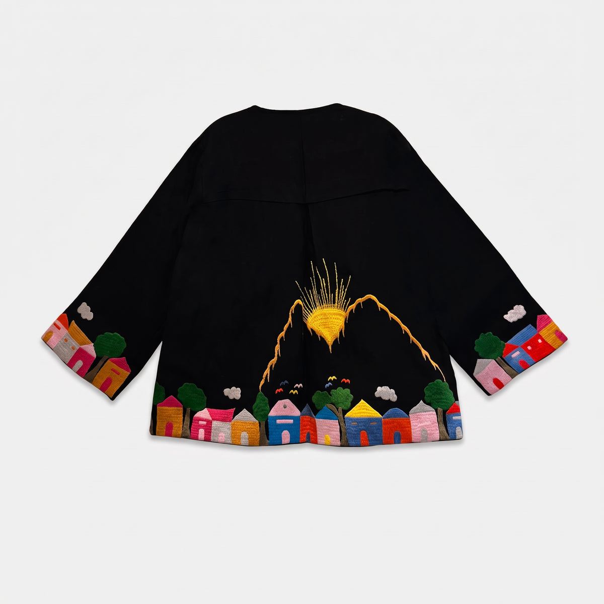THE NANOU HORIZON EMBROIDERED LINEN JACKET