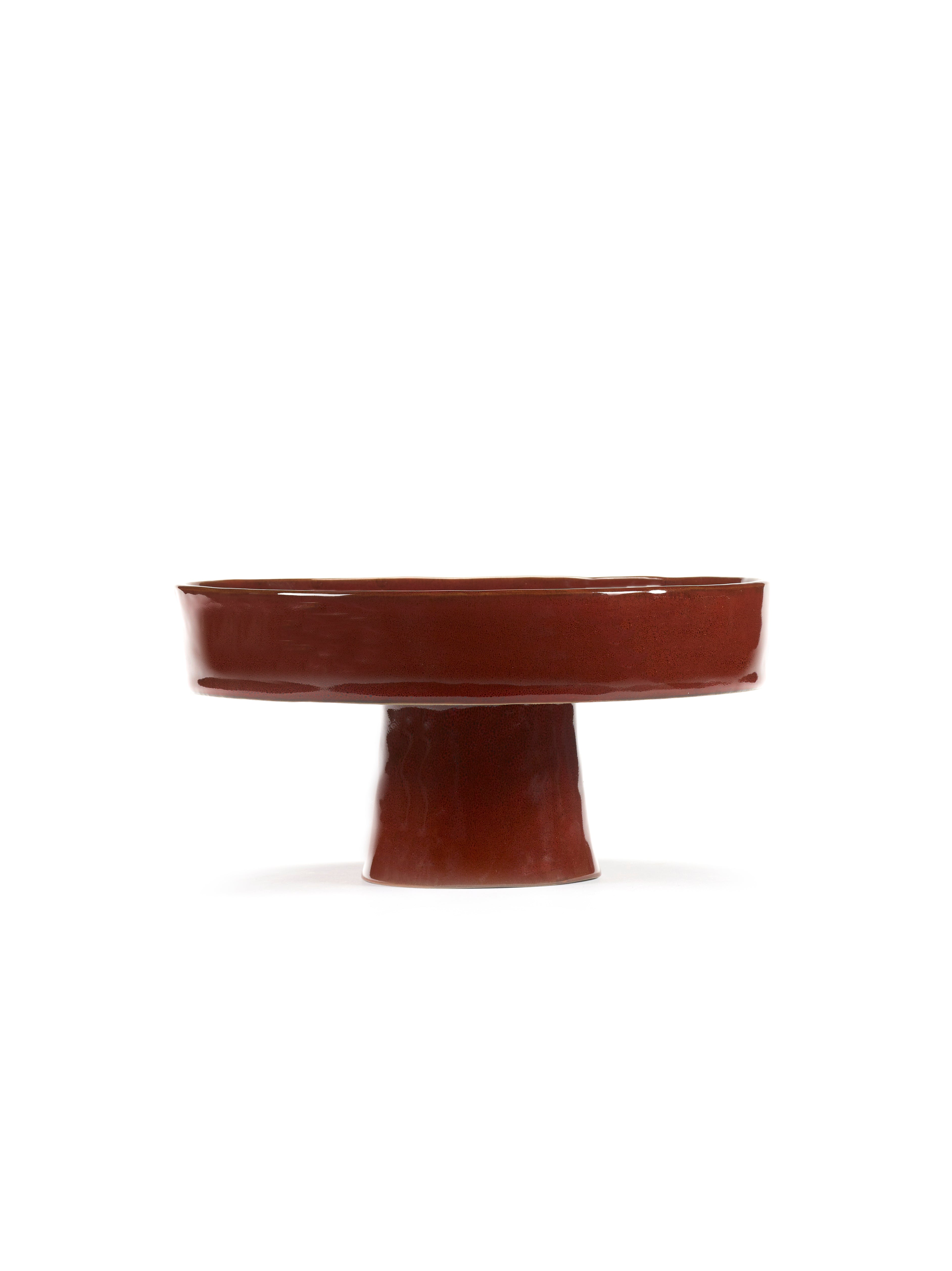 DEEP PLATE FOOT L VENETIAN RED LA MERE