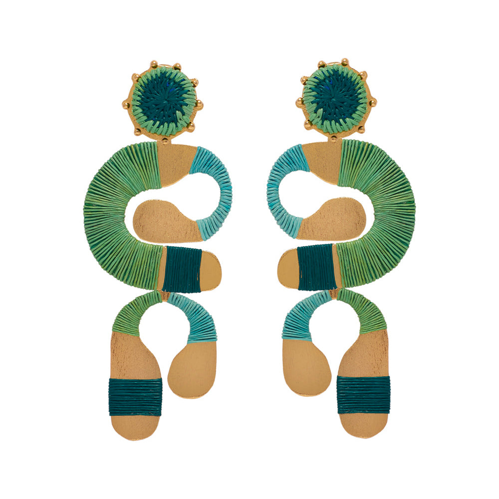 EOS EARRINGS GREEN