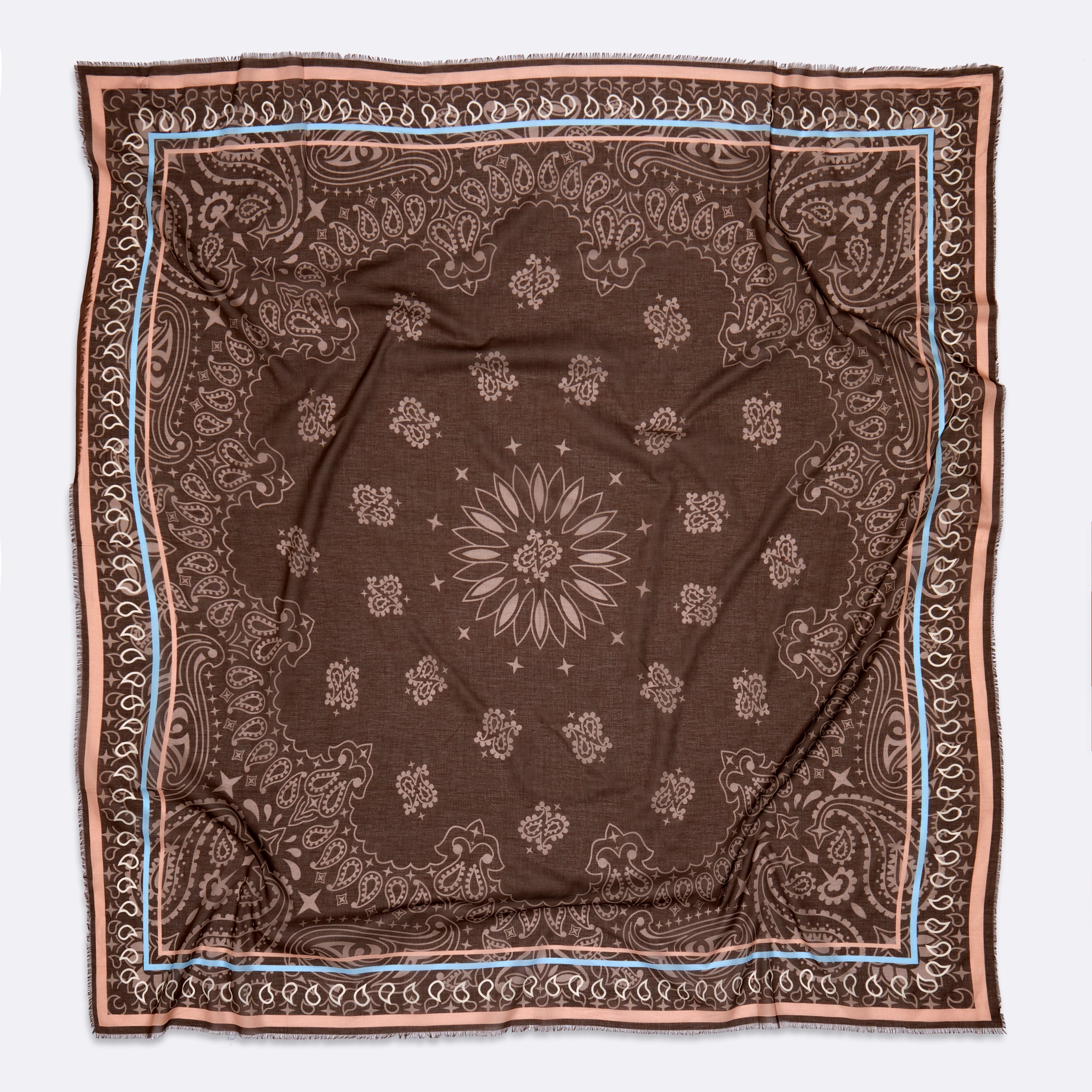 BROWN BANDANA SCARF