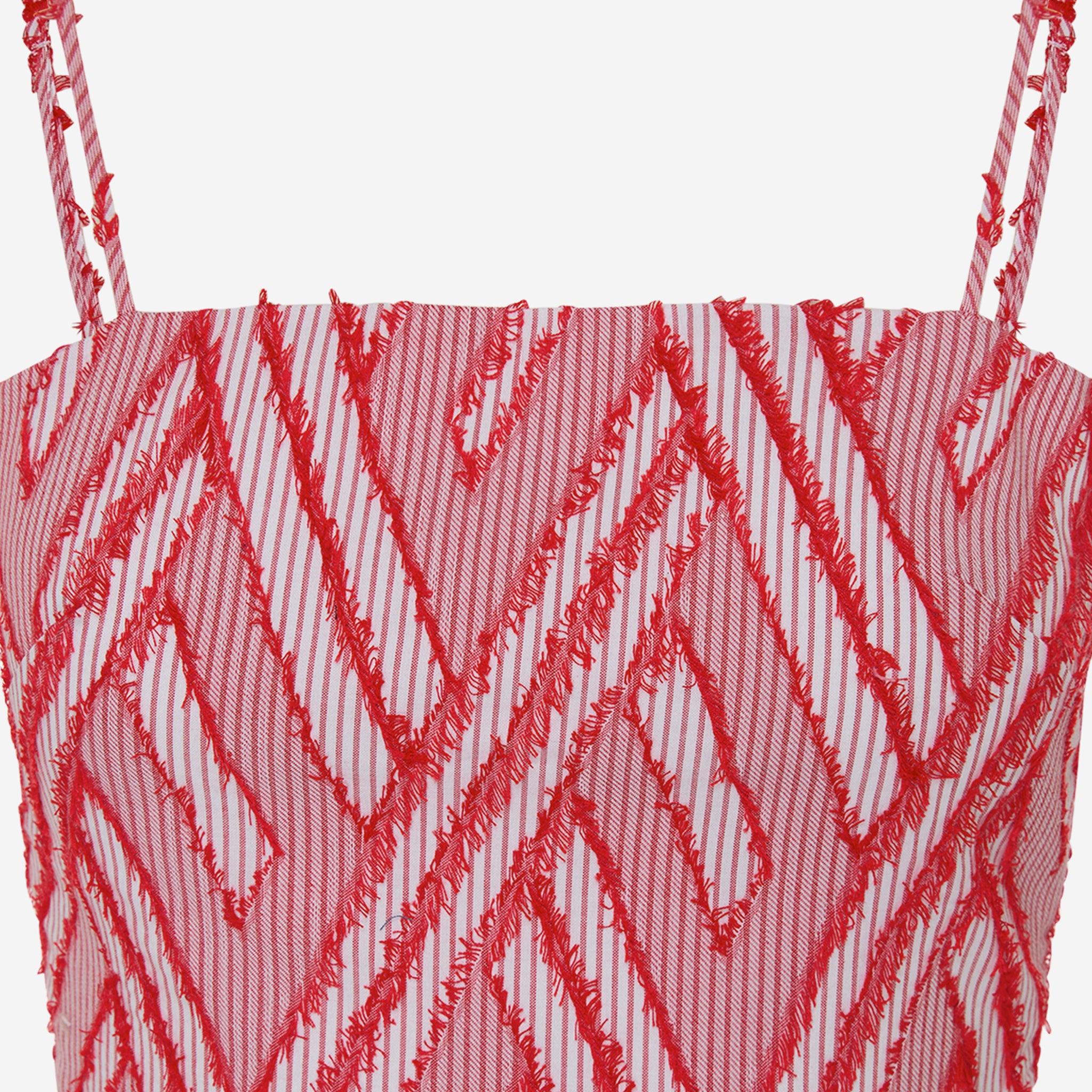 BENE V PATTERN CROP TOP