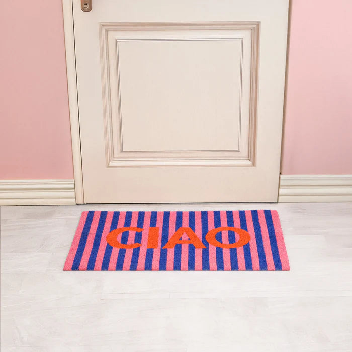 "CIAO" STRIPED DOORMAT