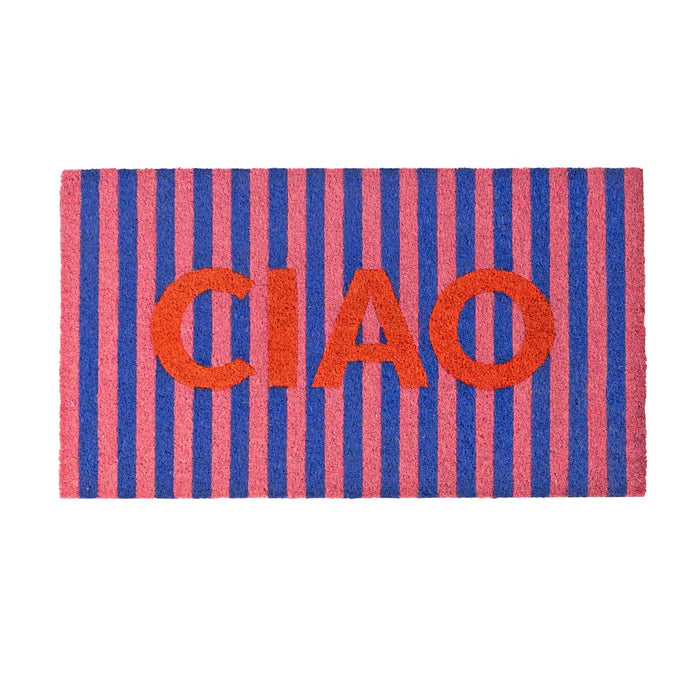 "CIAO" STRIPED DOORMAT
