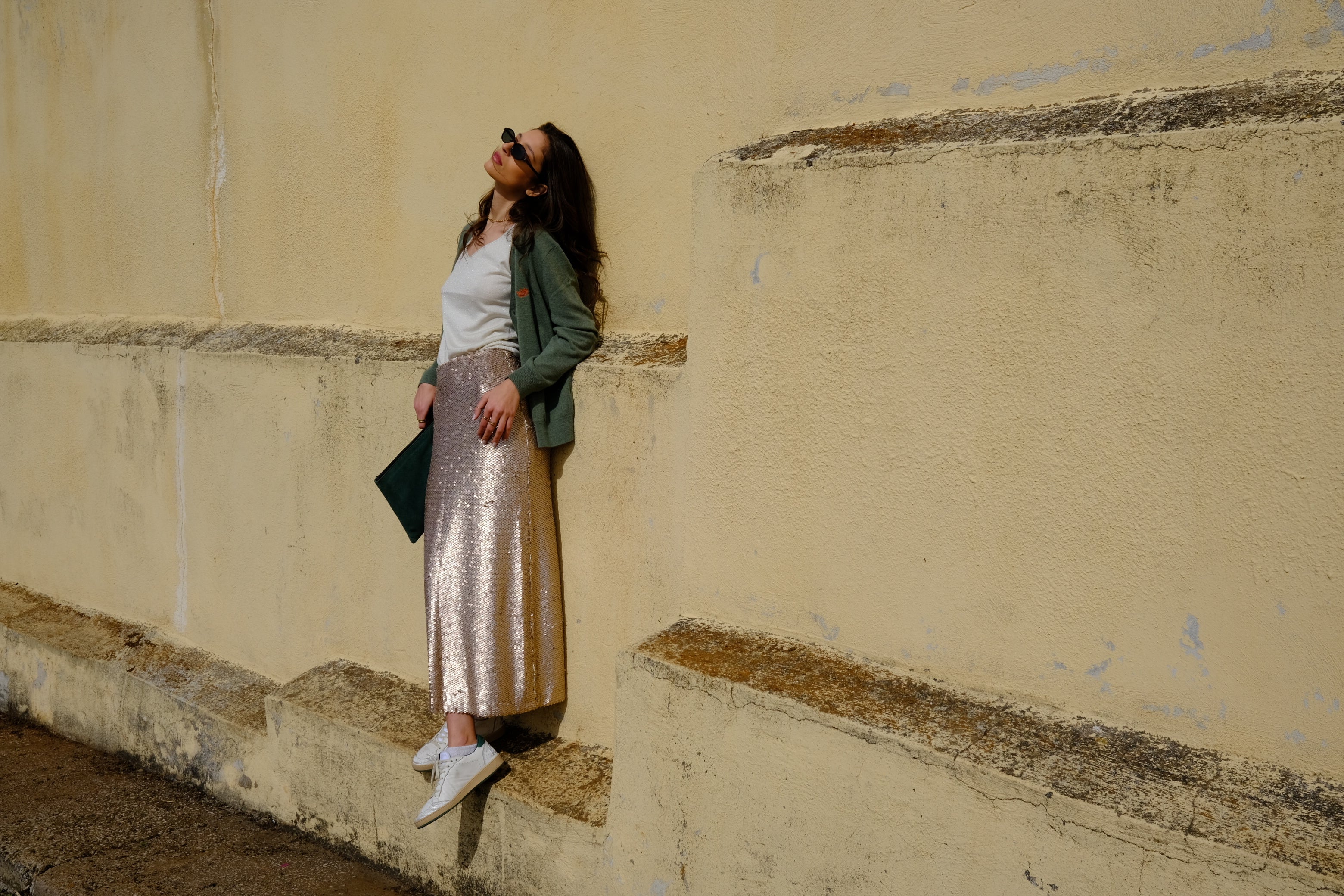 UNISEX MEGA CROWN CARDIGAN KHAKI