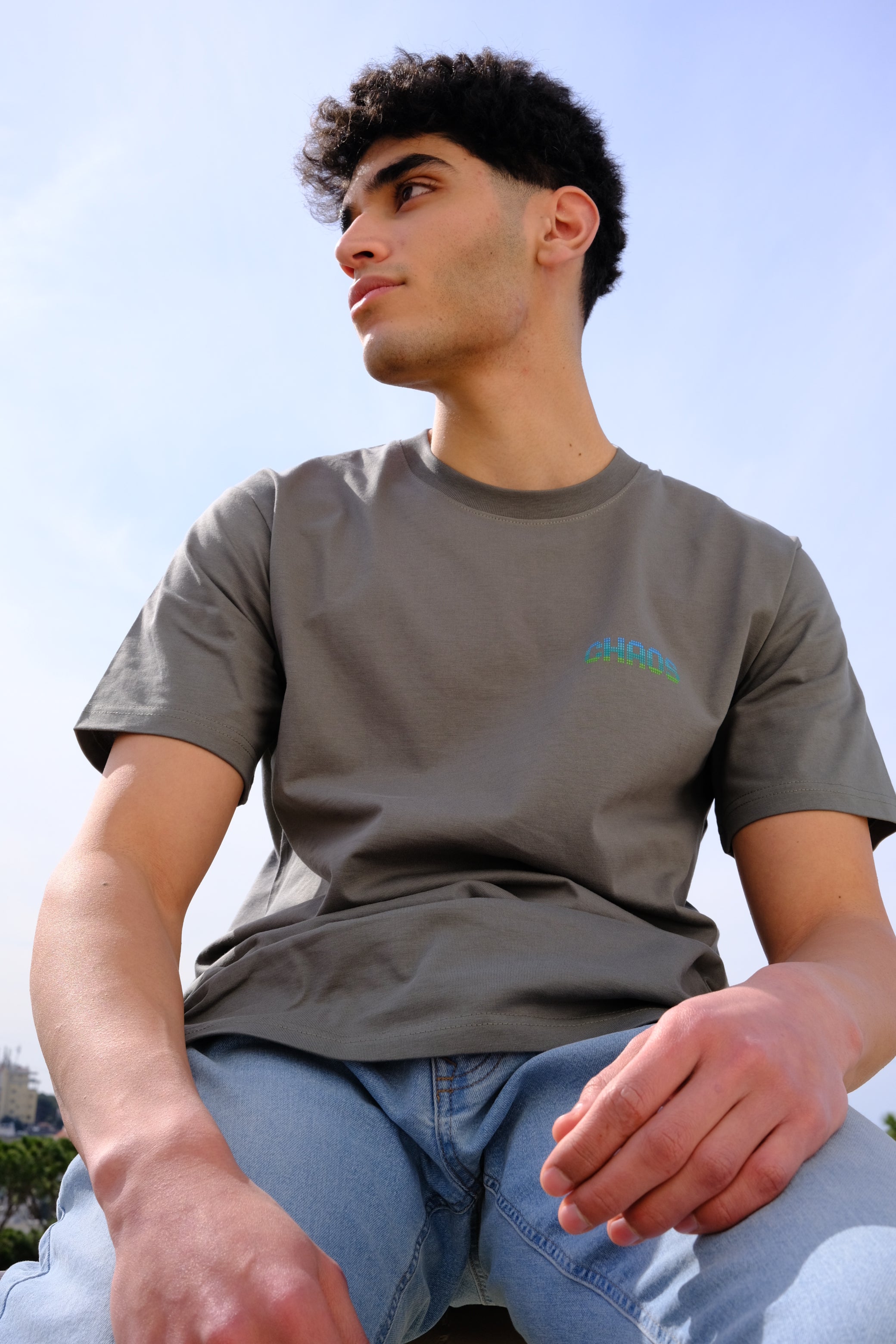 UNISEX MINI CHAOS T-SHIRT KHAKI