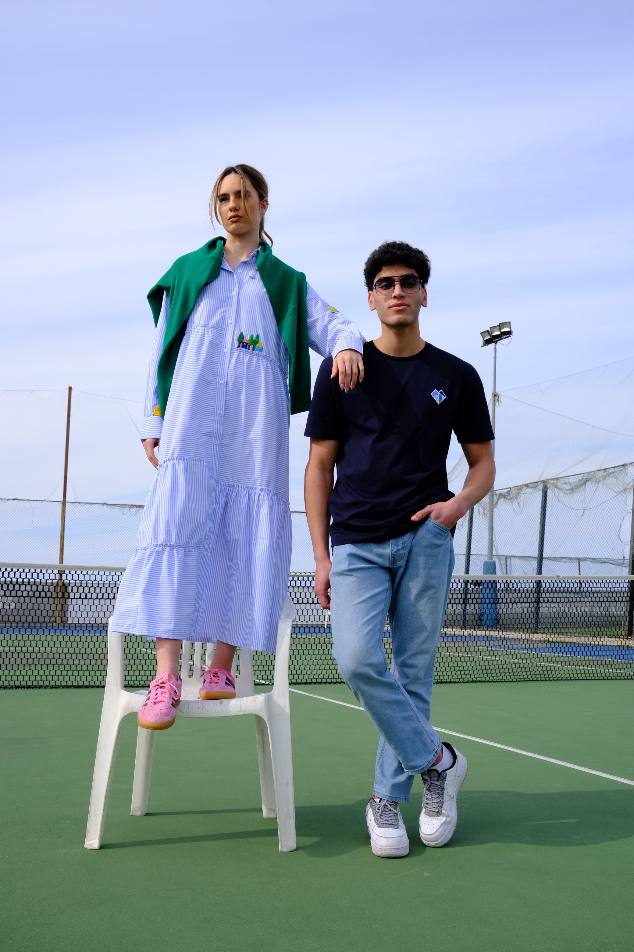NANOU RAY DRESS WITH EMBROIDERY