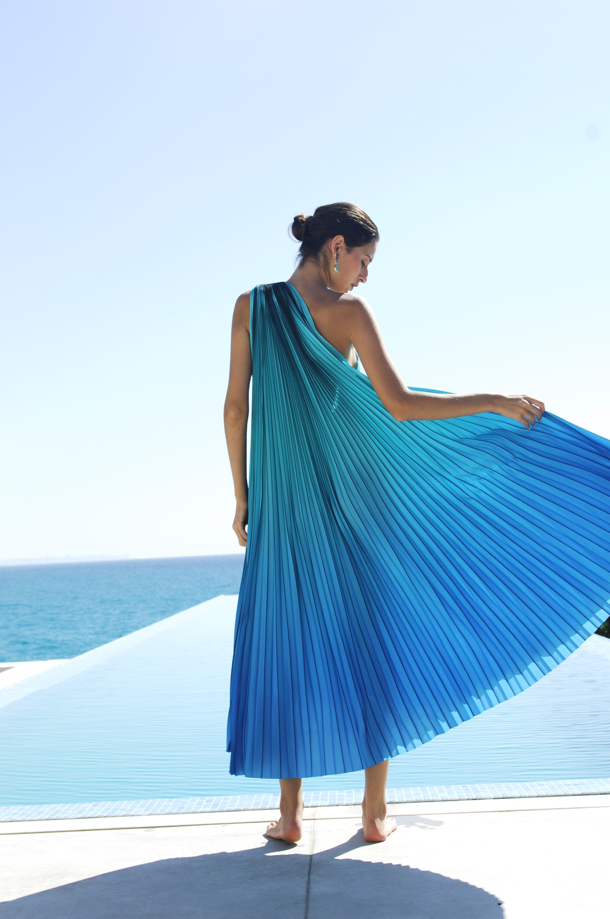 YASMINA DRESS TURQUOISE