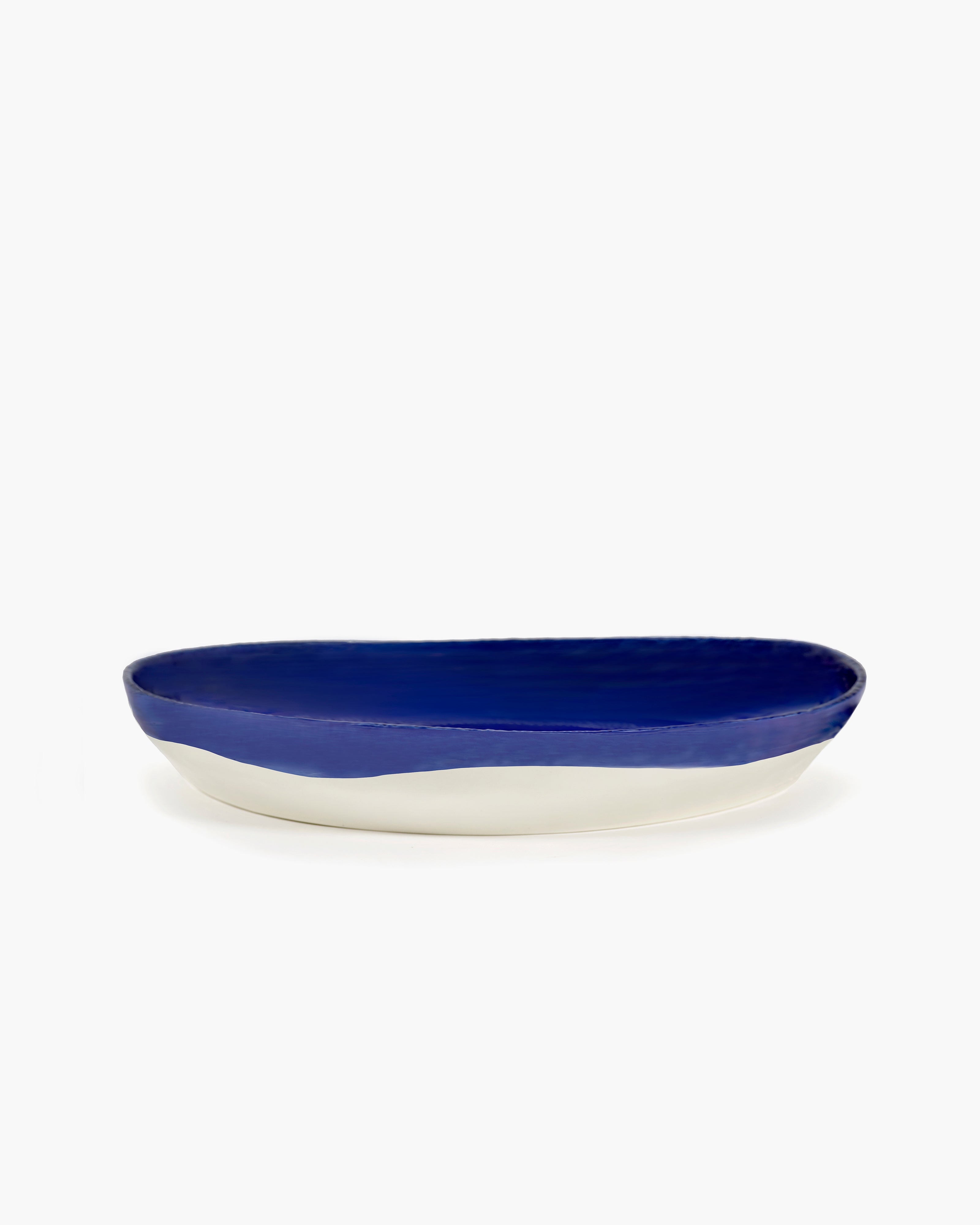 SERVING BOWL M DARK BLUE WHITE FEAST