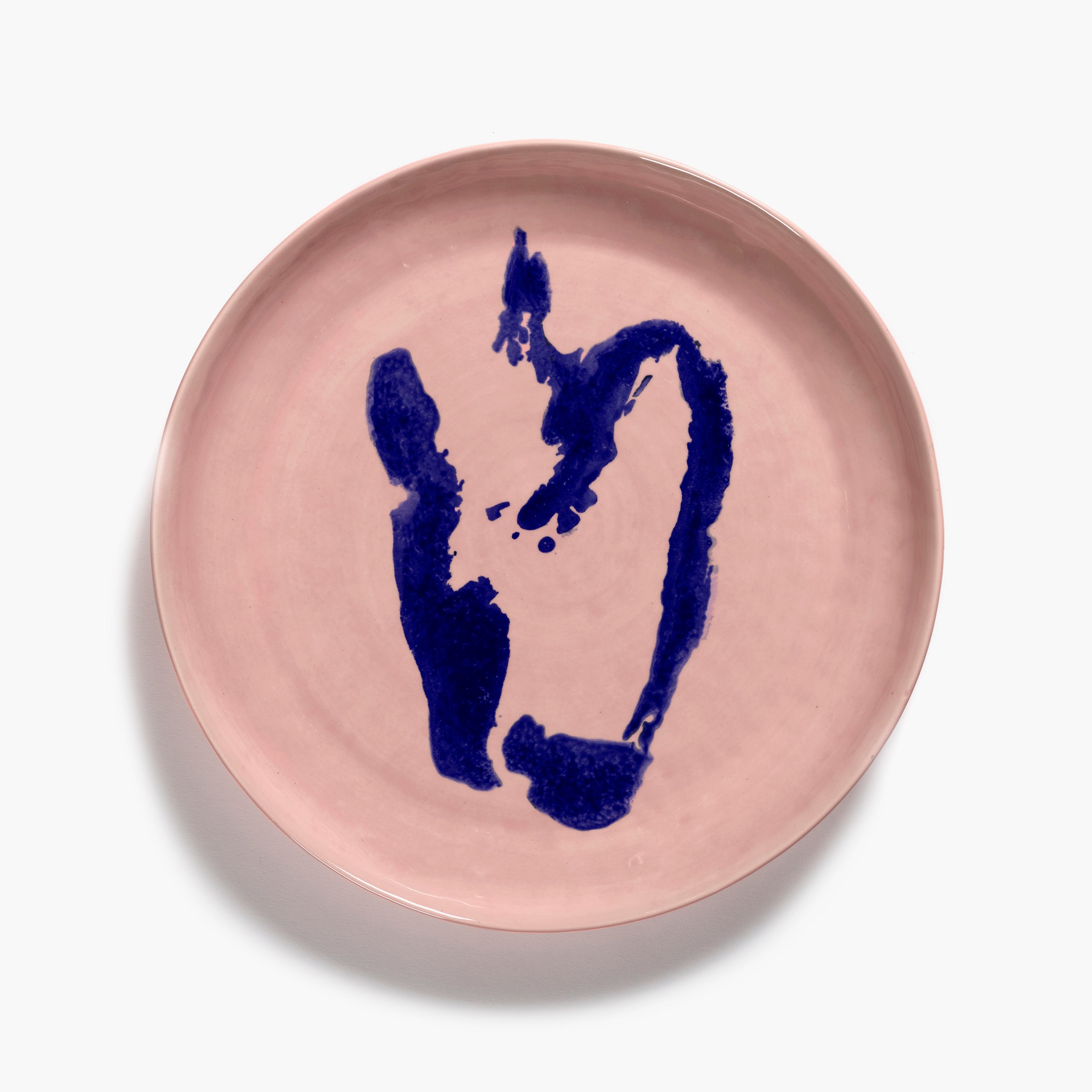 SERVING PLATE S PINK PEPPER BLUE FEAST