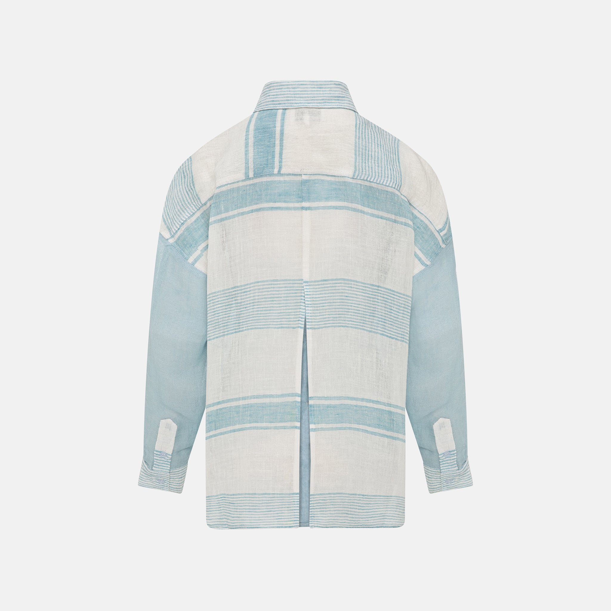 HANI LINEN SHIRT TURQUOISE