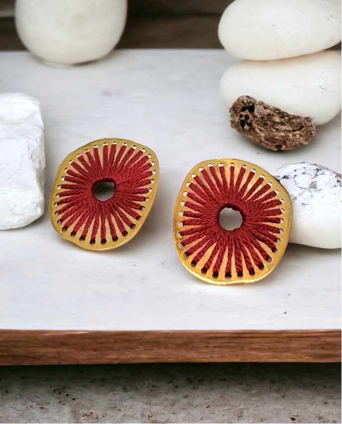 FUNGO EARRINGS CORAL