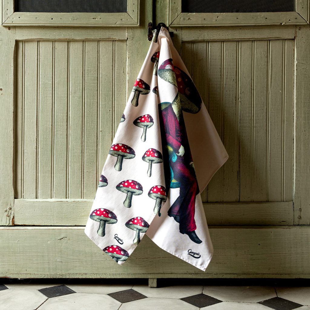 MUSHROOMS TEA TOWEL