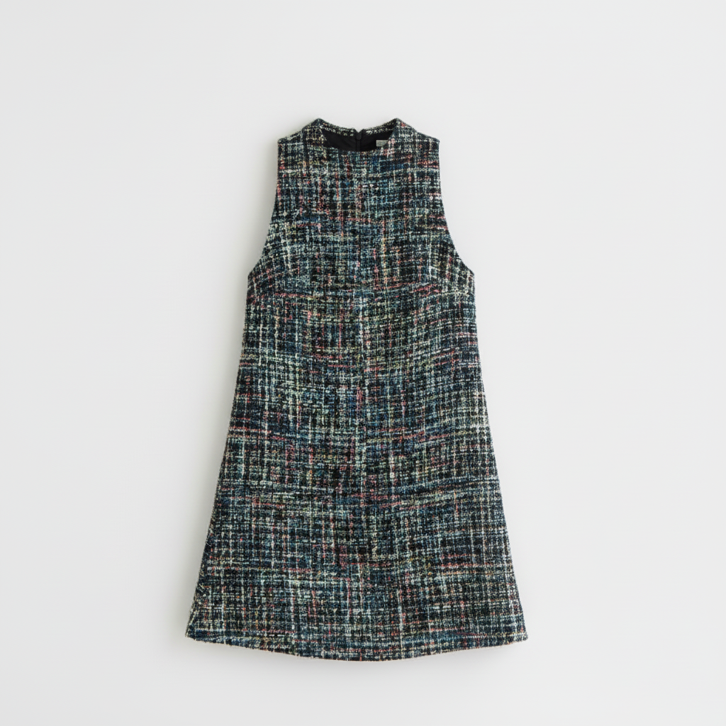 AMELIE SHORT DRESS BLACK MULTI