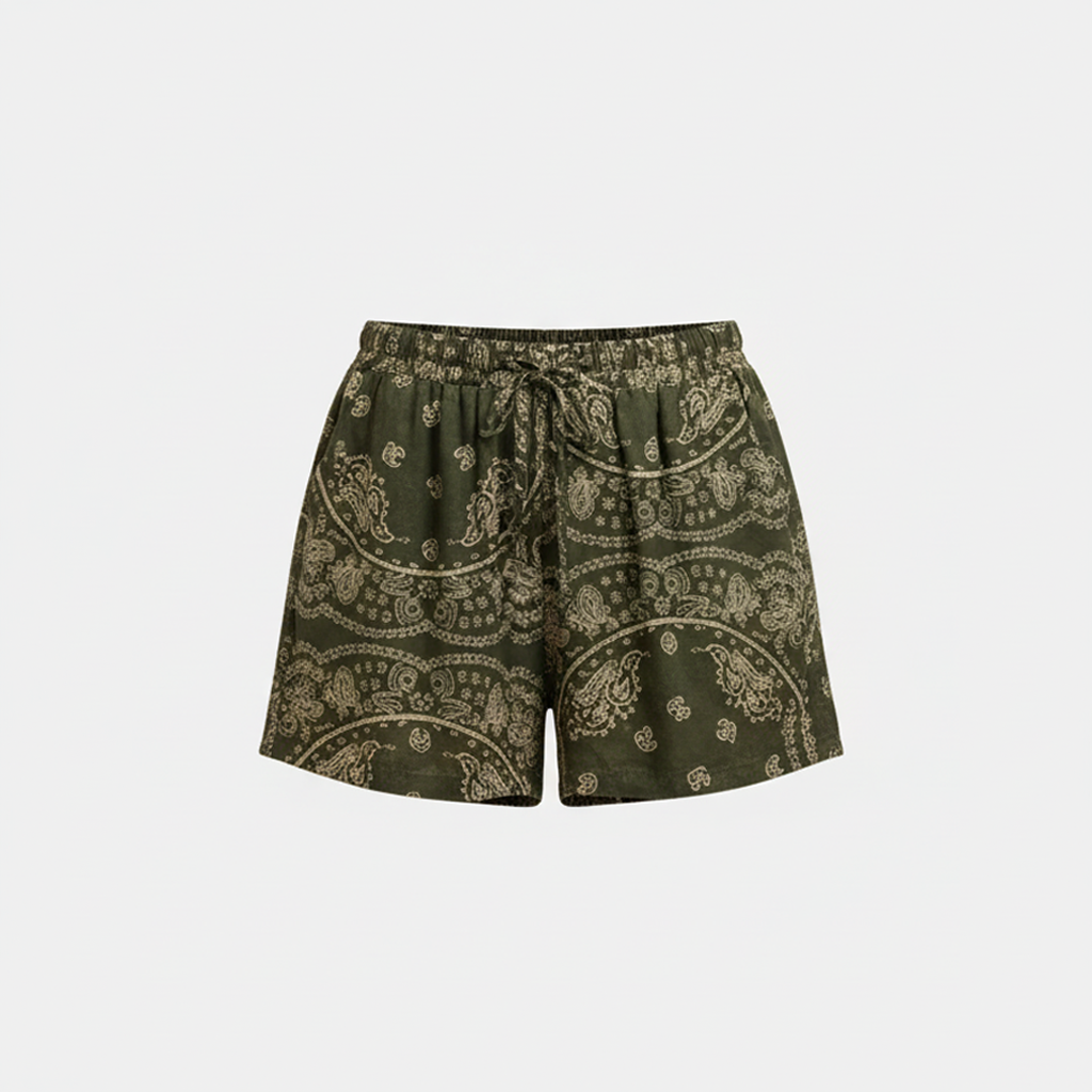 ROSWELL2 SHORTS BANDANA PRINT KHAKI