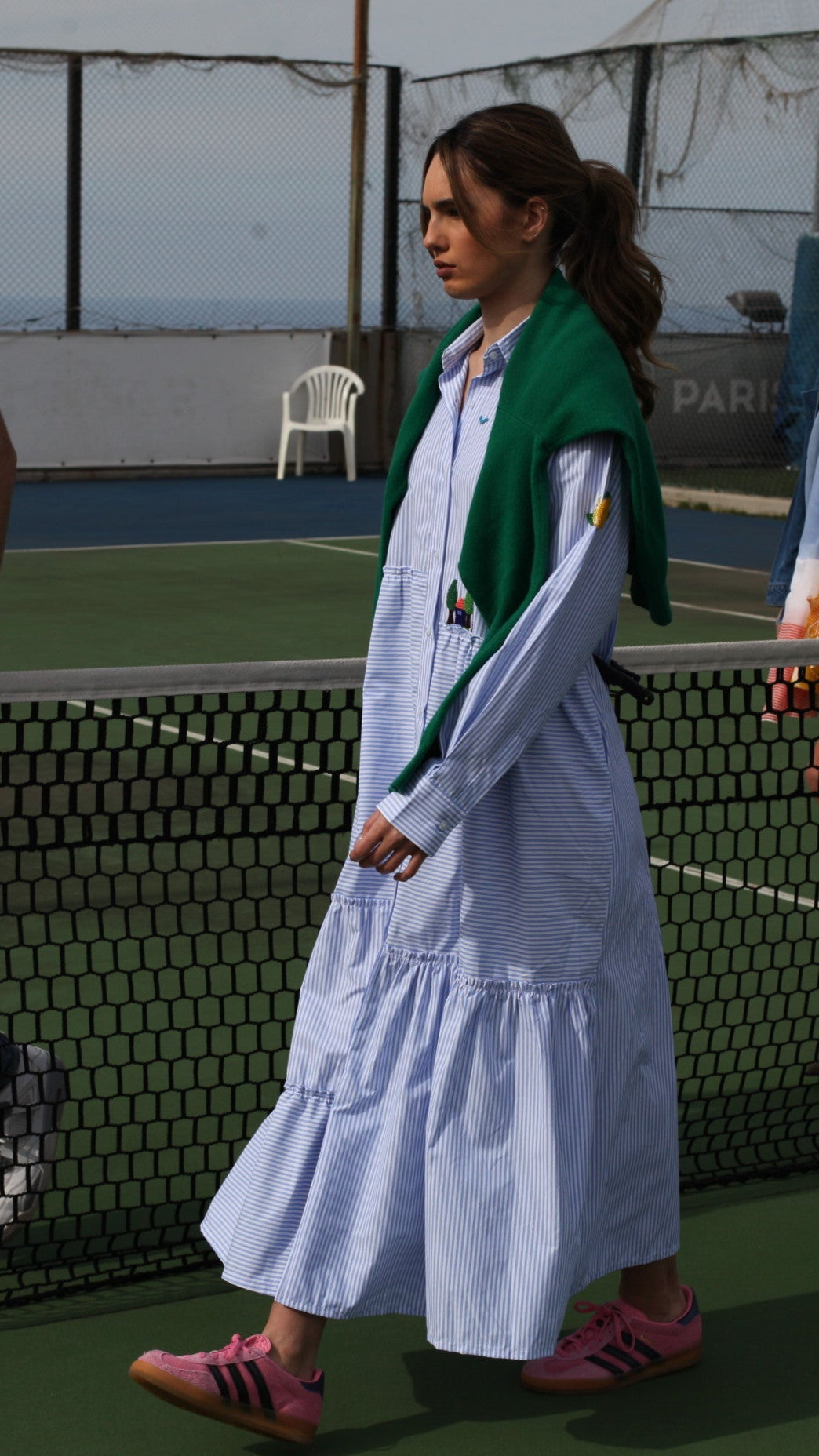 NANOU RAY DRESS WITH EMBROIDERY