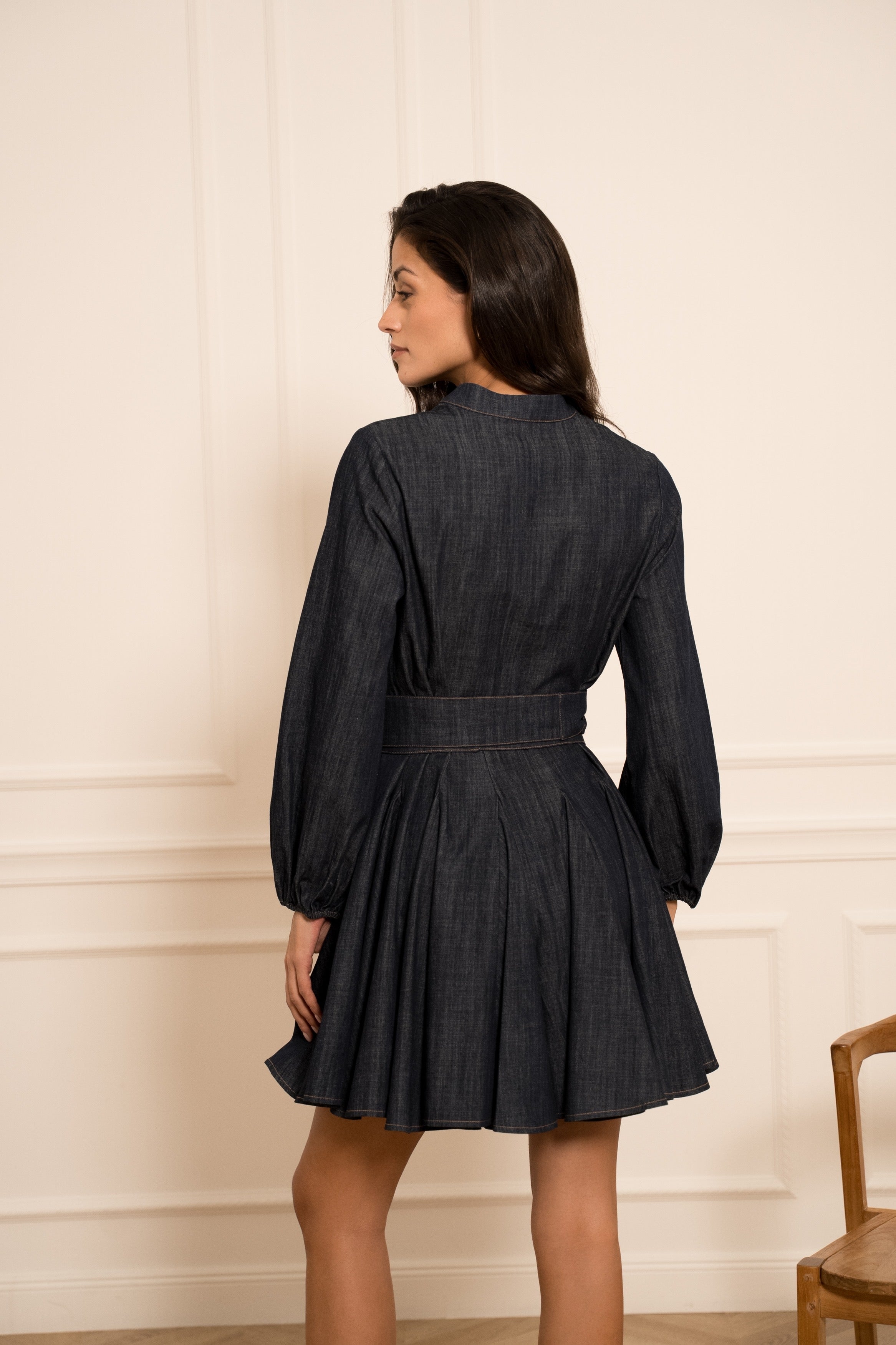 TINA DENIM SHORT DRESS