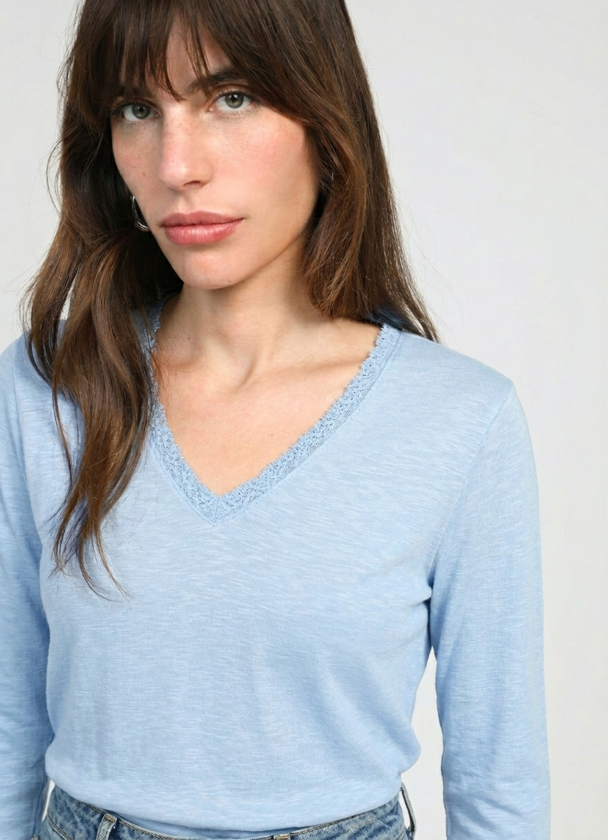 TENIO LONG SLEEVES T-SHIRT BABY BLUE