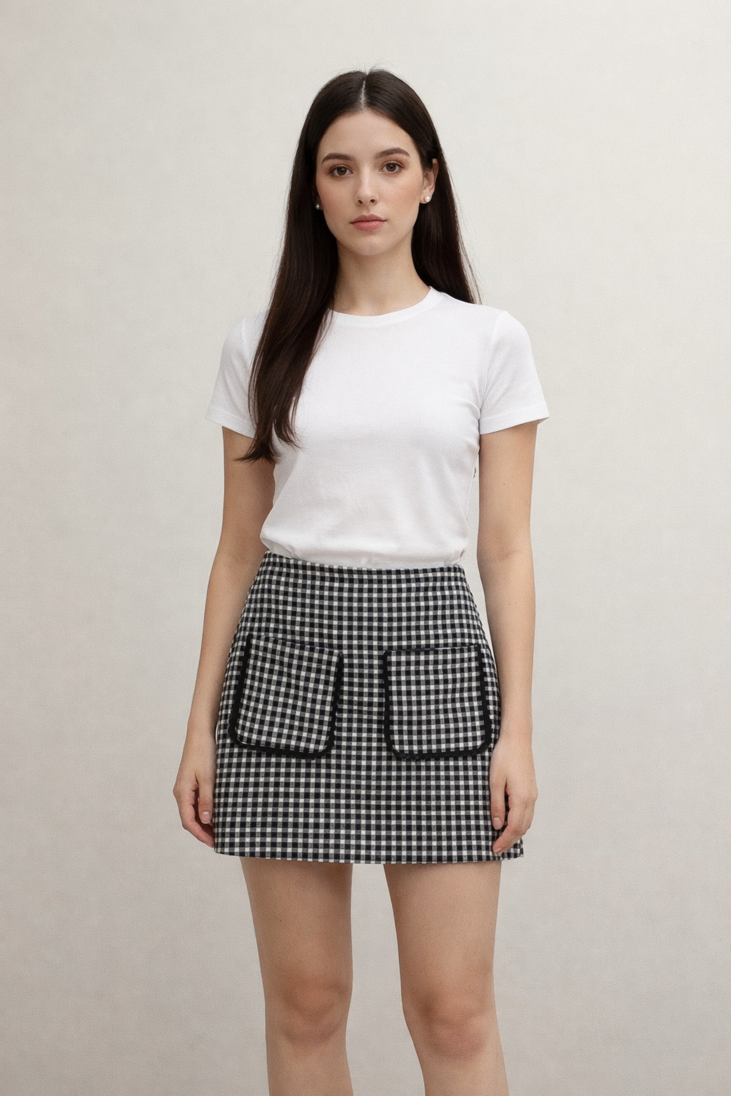 PIED DE POULE SKIRT