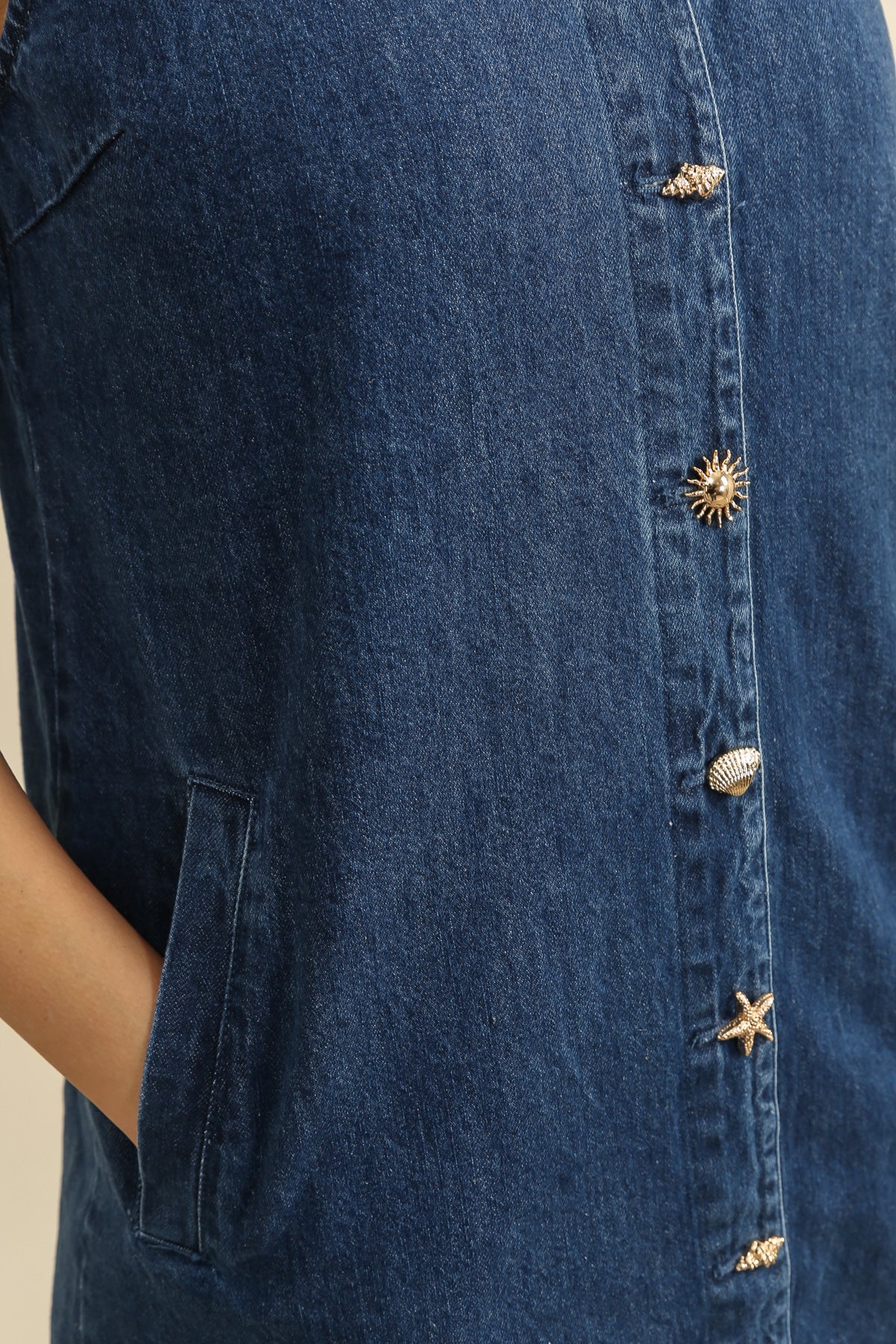 SEA SHORT DENIM DRESS