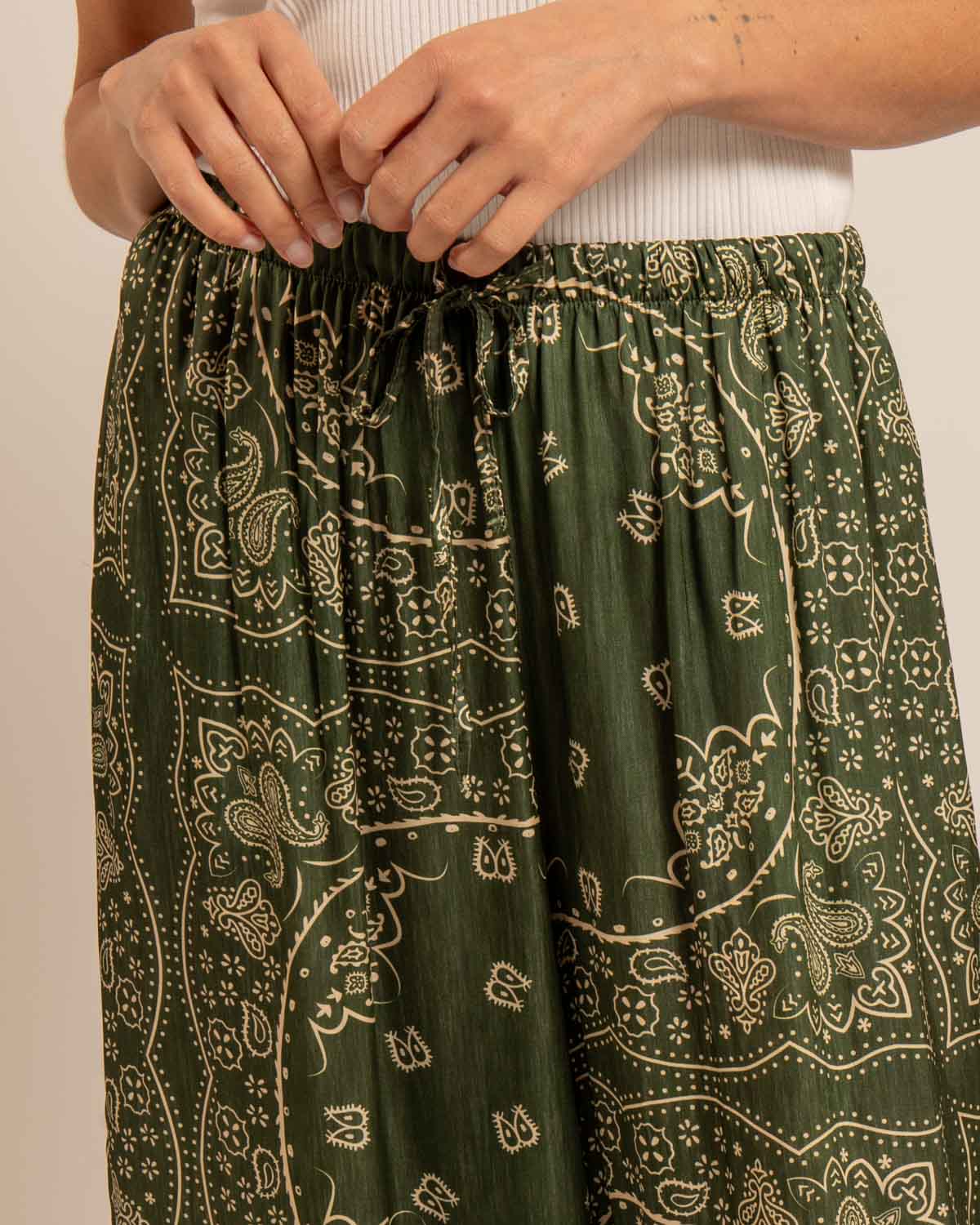 PHOENIX2 PANTS BANDANA PRINT KHAKI