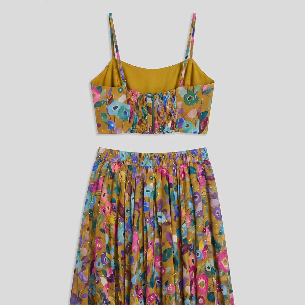 SANA FLOWER SKIRT & TOP SET