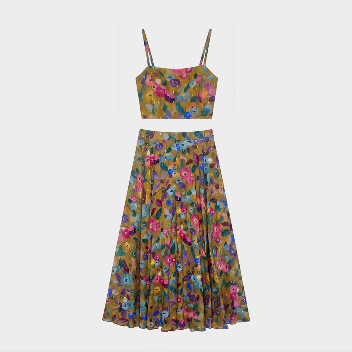SANA FLOWER SKIRT & TOP SET