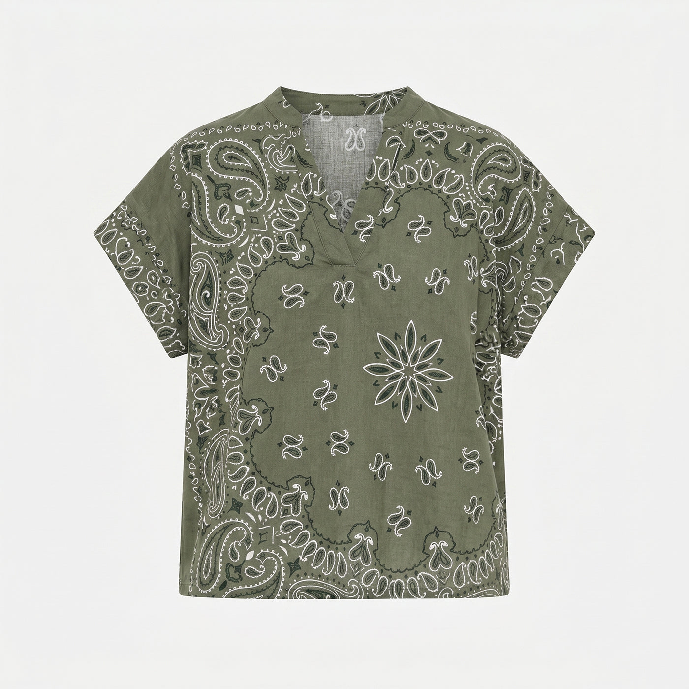 ISABELLA BANDANA PRINT COTTON TOP