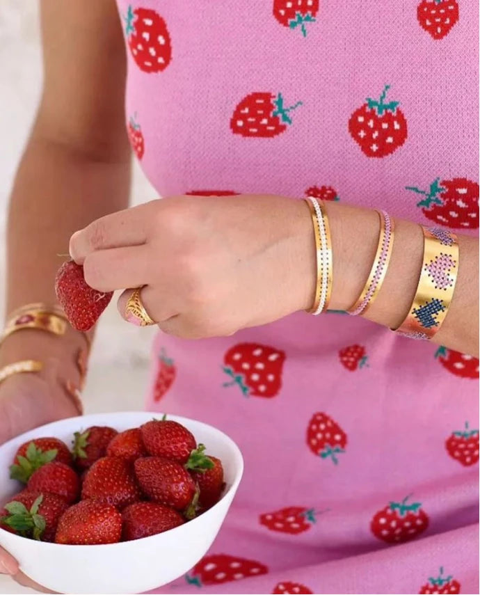 STAVROVELONIA BRACELET GOLD WHITE