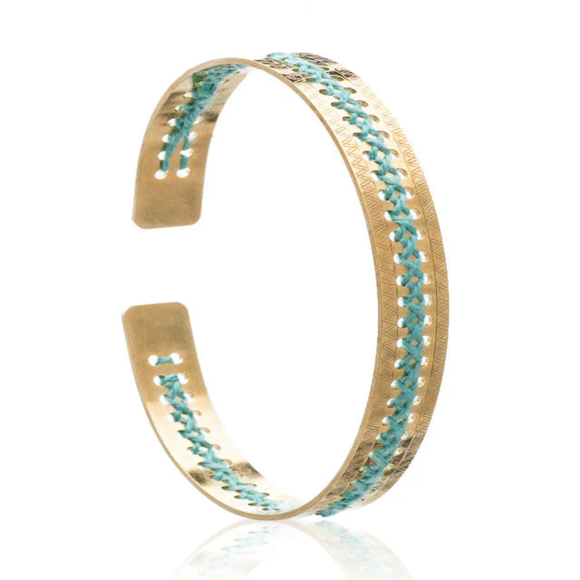 STAVROVELONIA BRACELET GOLD LIGHT GREEN