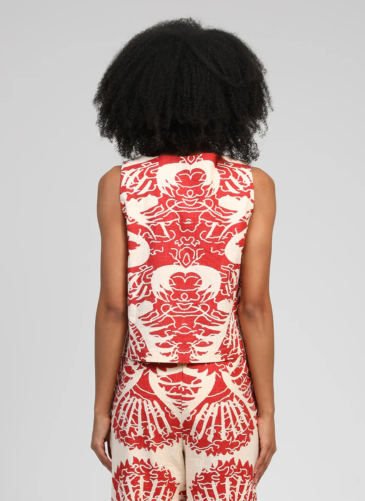 SYMALA TANK TOP ADELINE RED